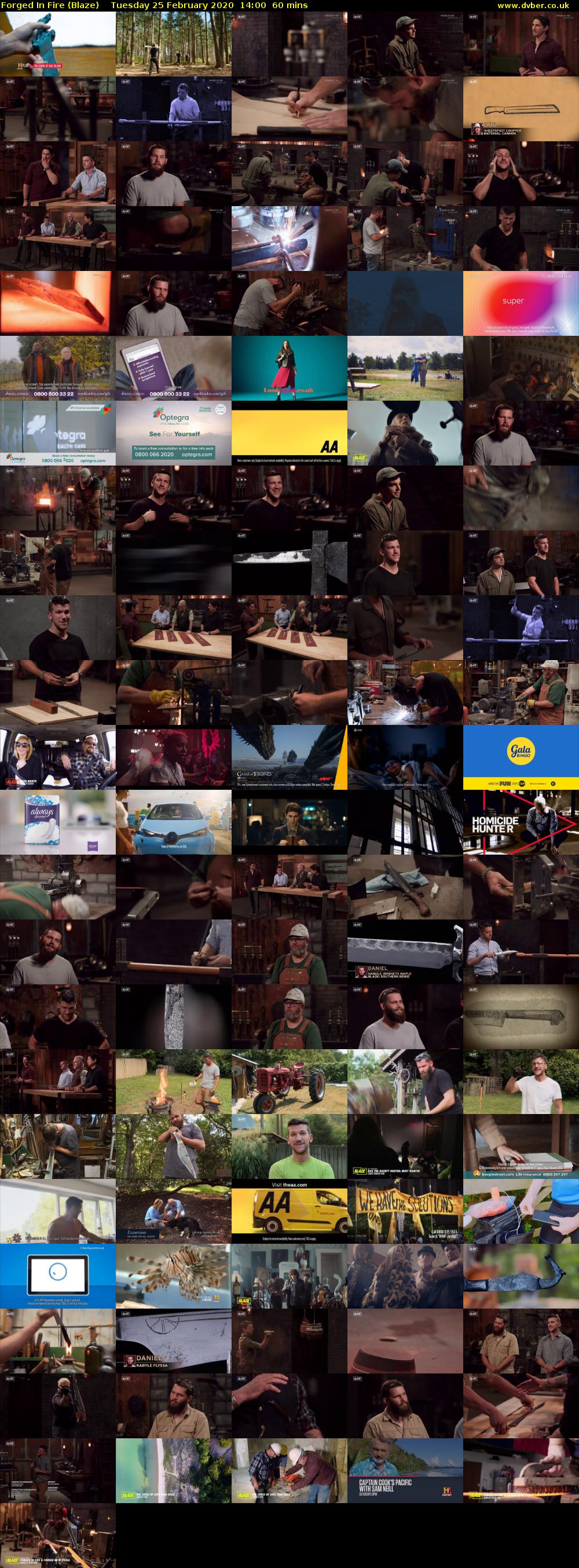 Forged In Fire (Blaze) Tuesday 25 February 2020 14:00 - 15:00