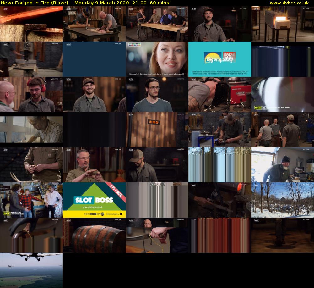 Forged In Fire (Blaze) Monday 9 March 2020 21:00 - 22:00