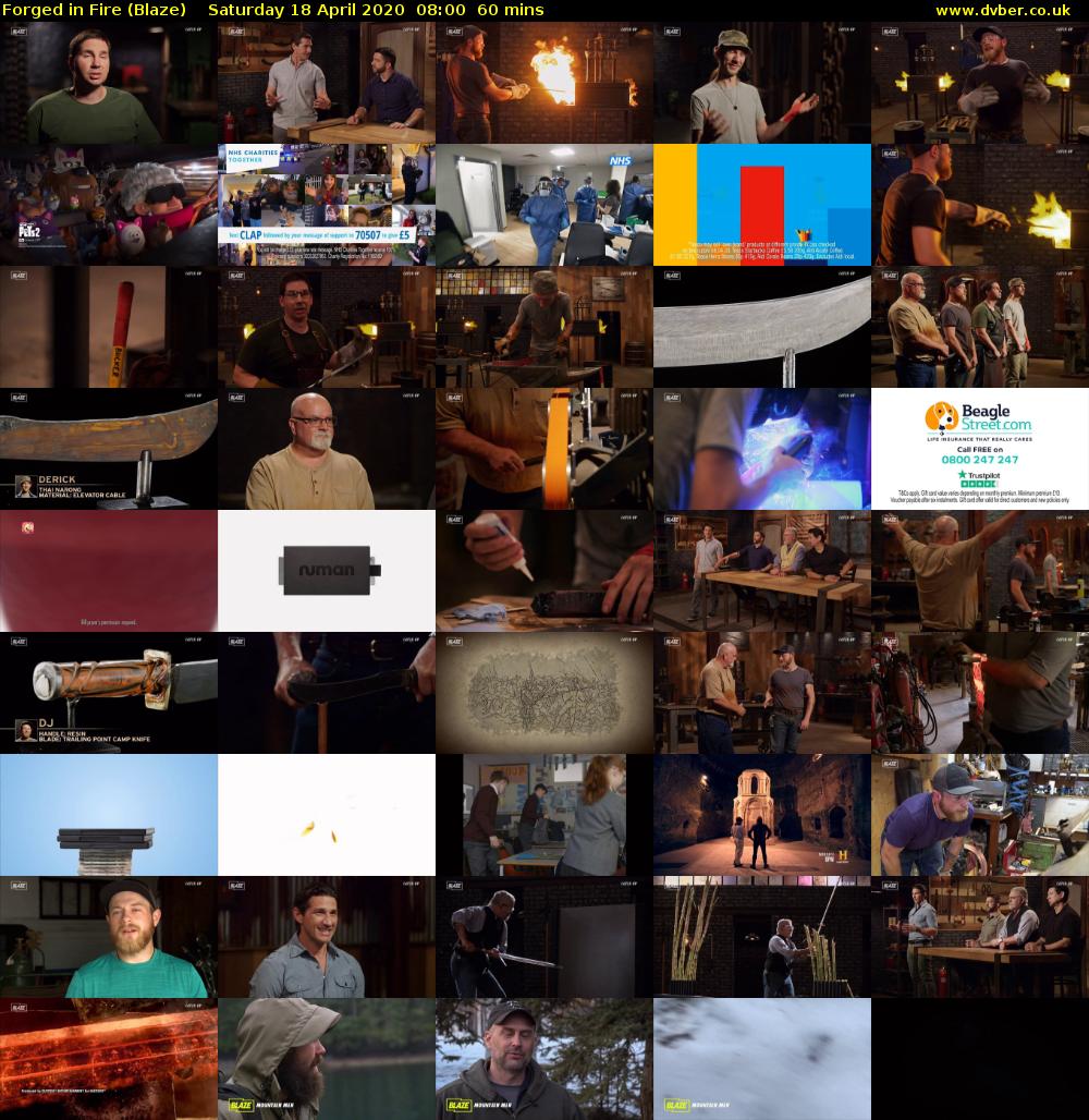 Forged In Fire (Blaze) Saturday 18 April 2020 08:00 - 09:00