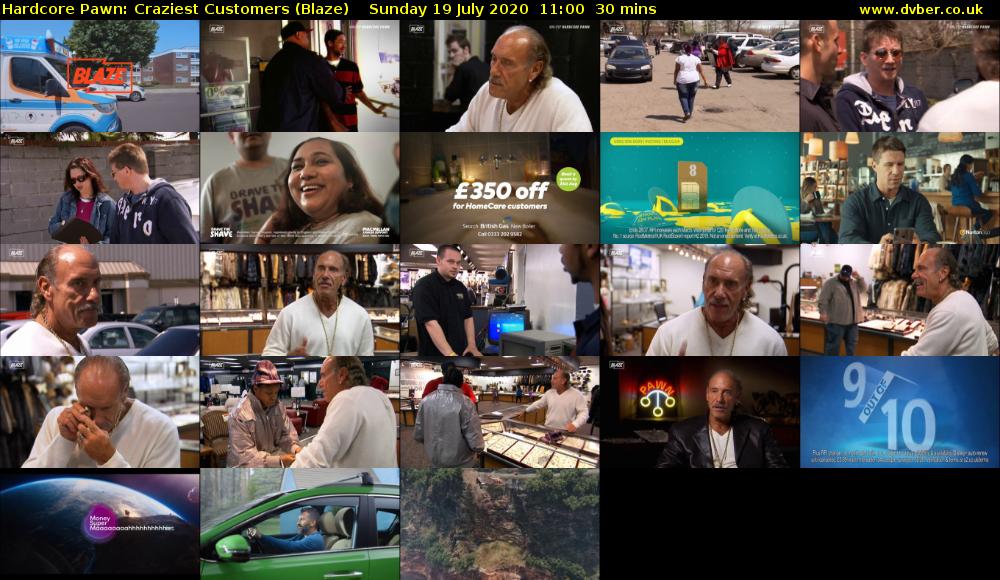 Hardcore Pawn: Craziest Customers (Blaze) Sunday 19 July 2020 11:00 - 11:30