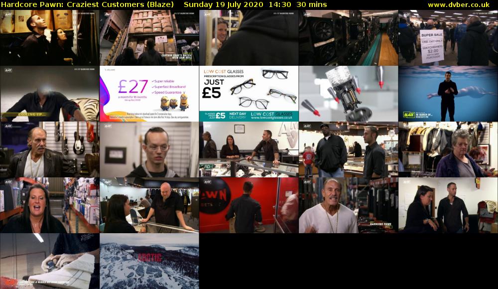 Hardcore Pawn: Craziest Customers (Blaze) Sunday 19 July 2020 14:30 - 15:00