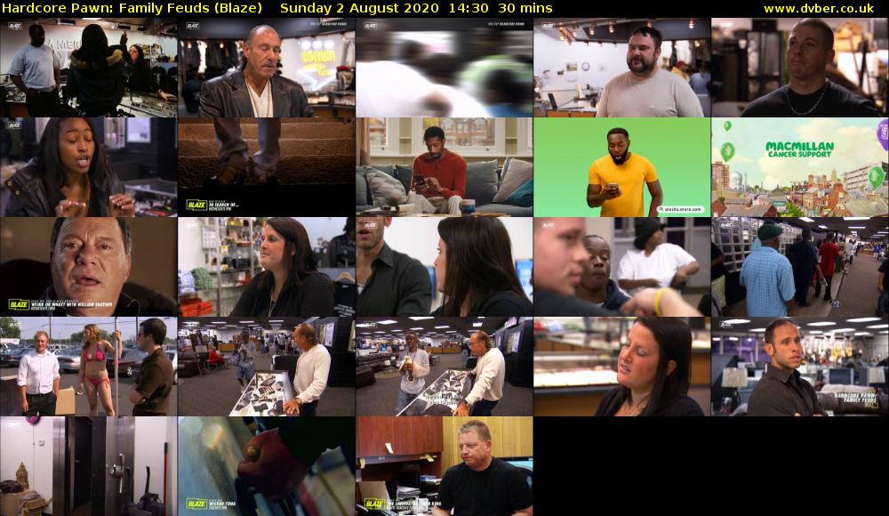 Hardcore Pawn: Family Feuds (Blaze) Sunday 2 August 2020 14:30 - 15:00