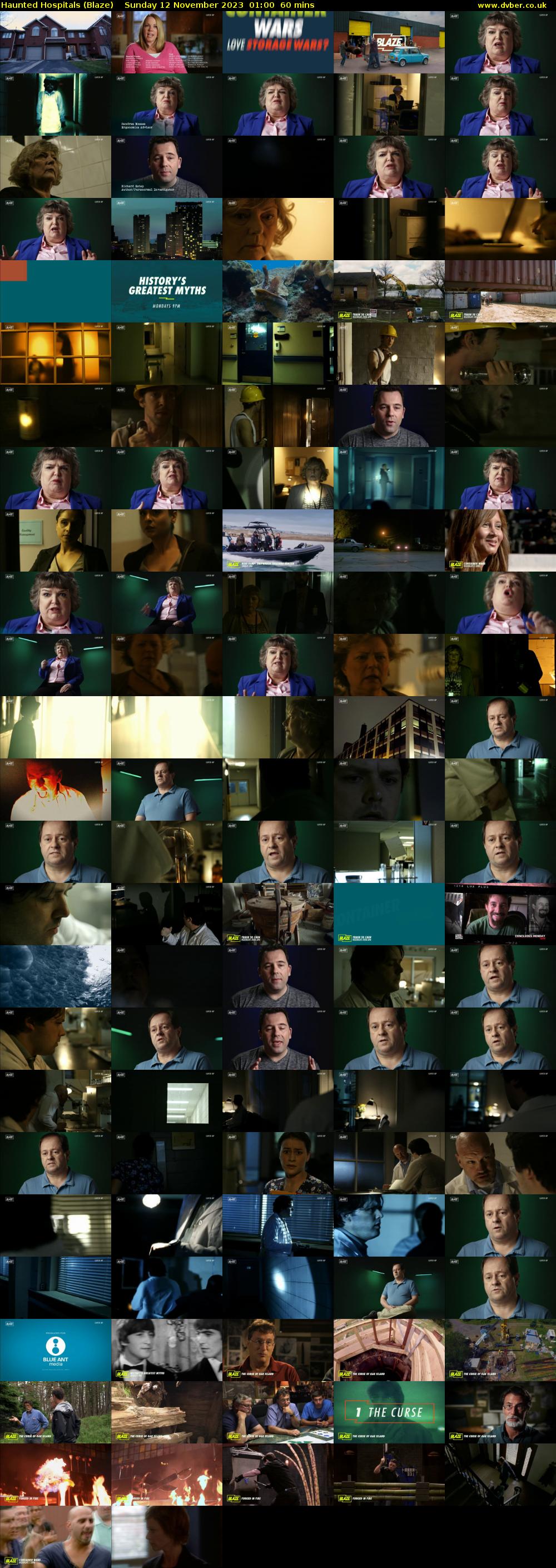 Haunted Hospitals (Blaze) Sunday 12 November 2023 01:00 - 02:00