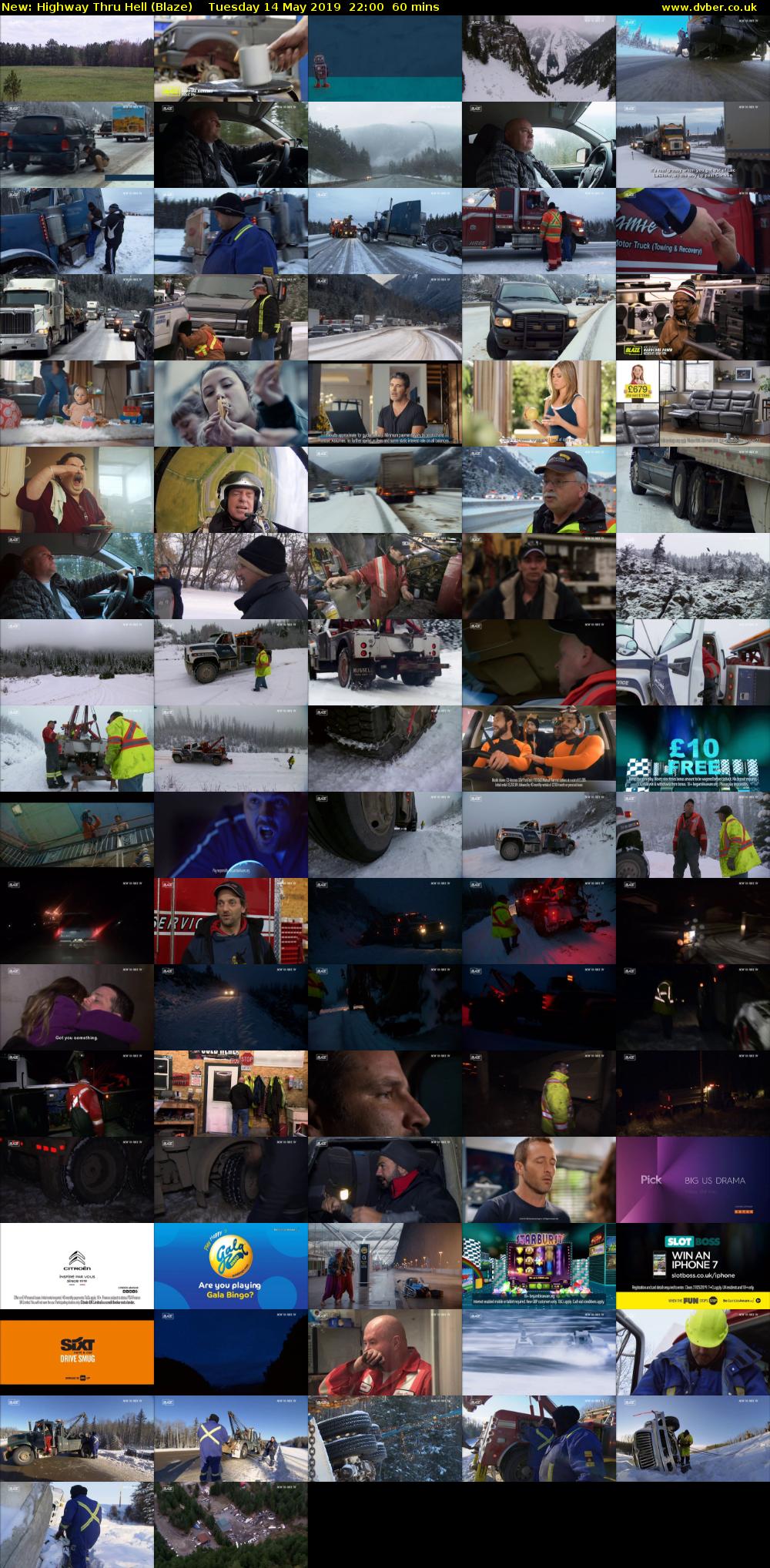 Highway Thru Hell (Blaze) Tuesday 14 May 2019 22:00 - 23:00
