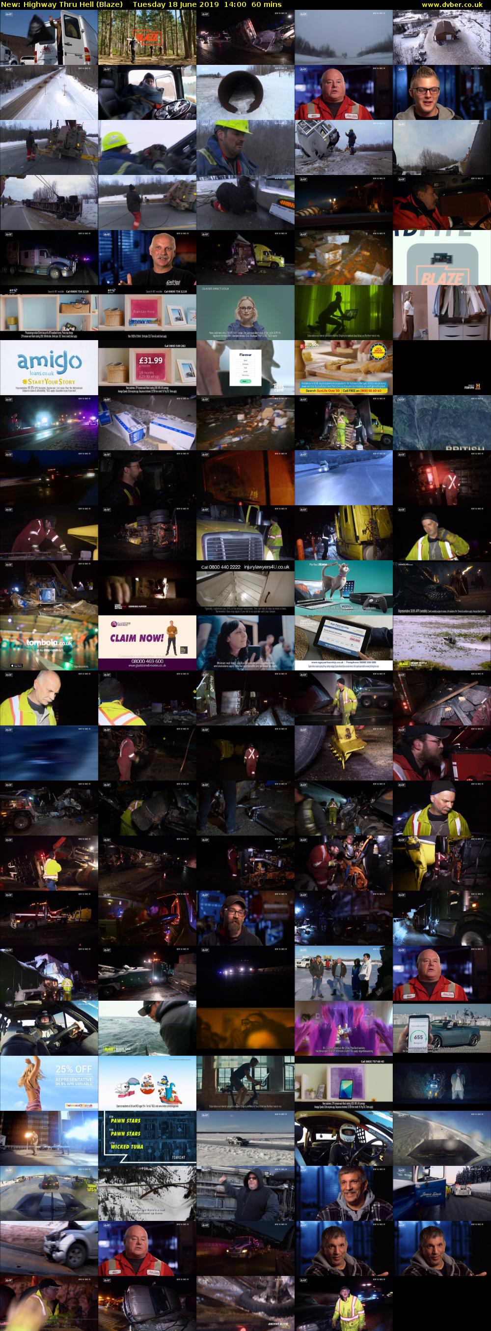 Highway Thru Hell (Blaze) Tuesday 18 June 2019 14:00 - 15:00