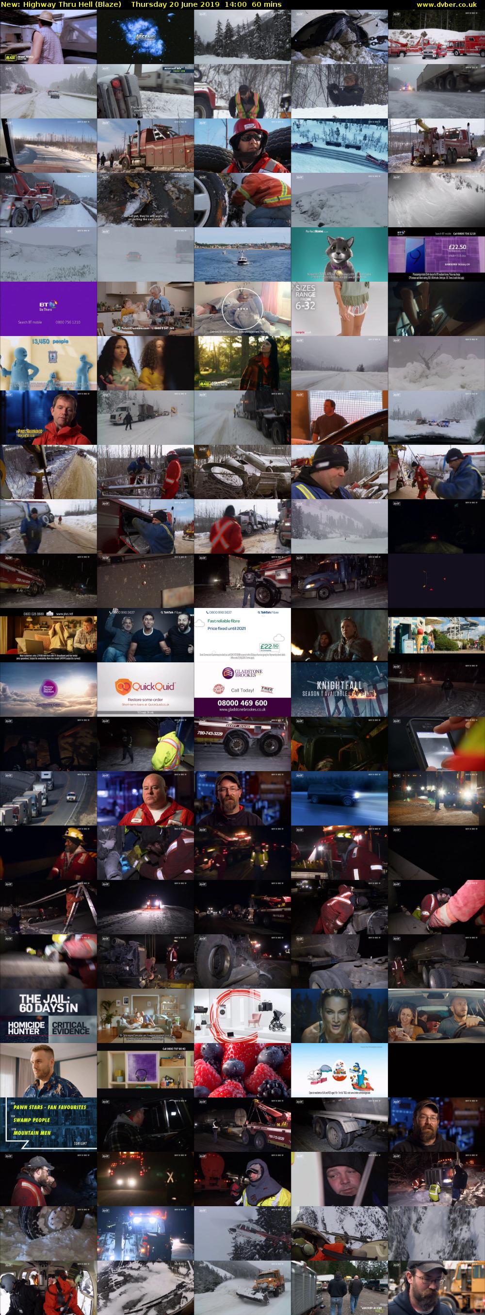 Highway Thru Hell (Blaze) Thursday 20 June 2019 14:00 - 15:00
