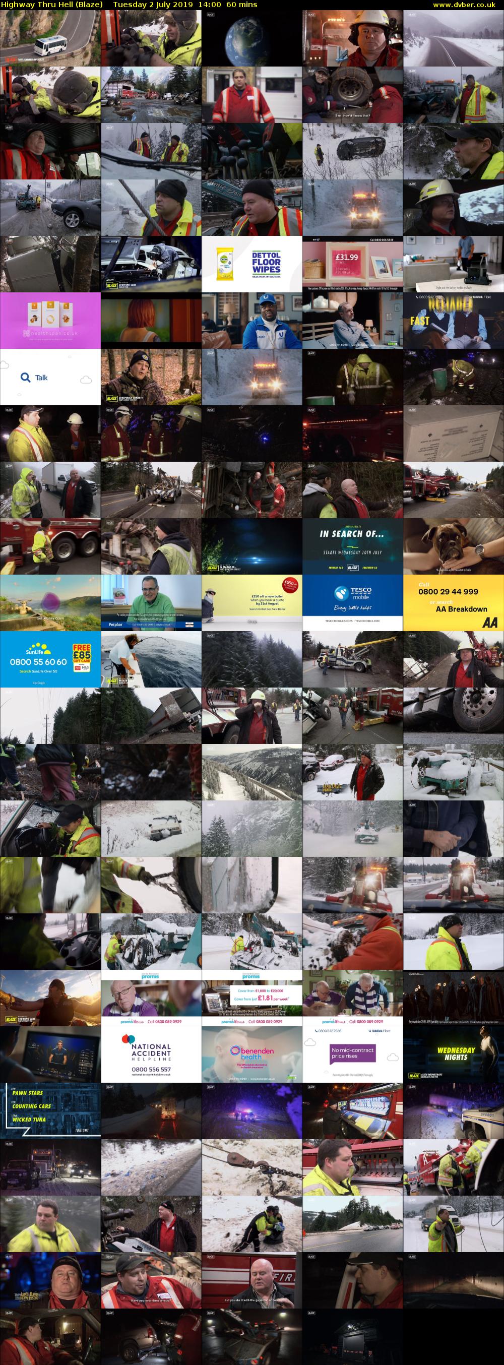 Highway Thru Hell (Blaze) Tuesday 2 July 2019 14:00 - 15:00