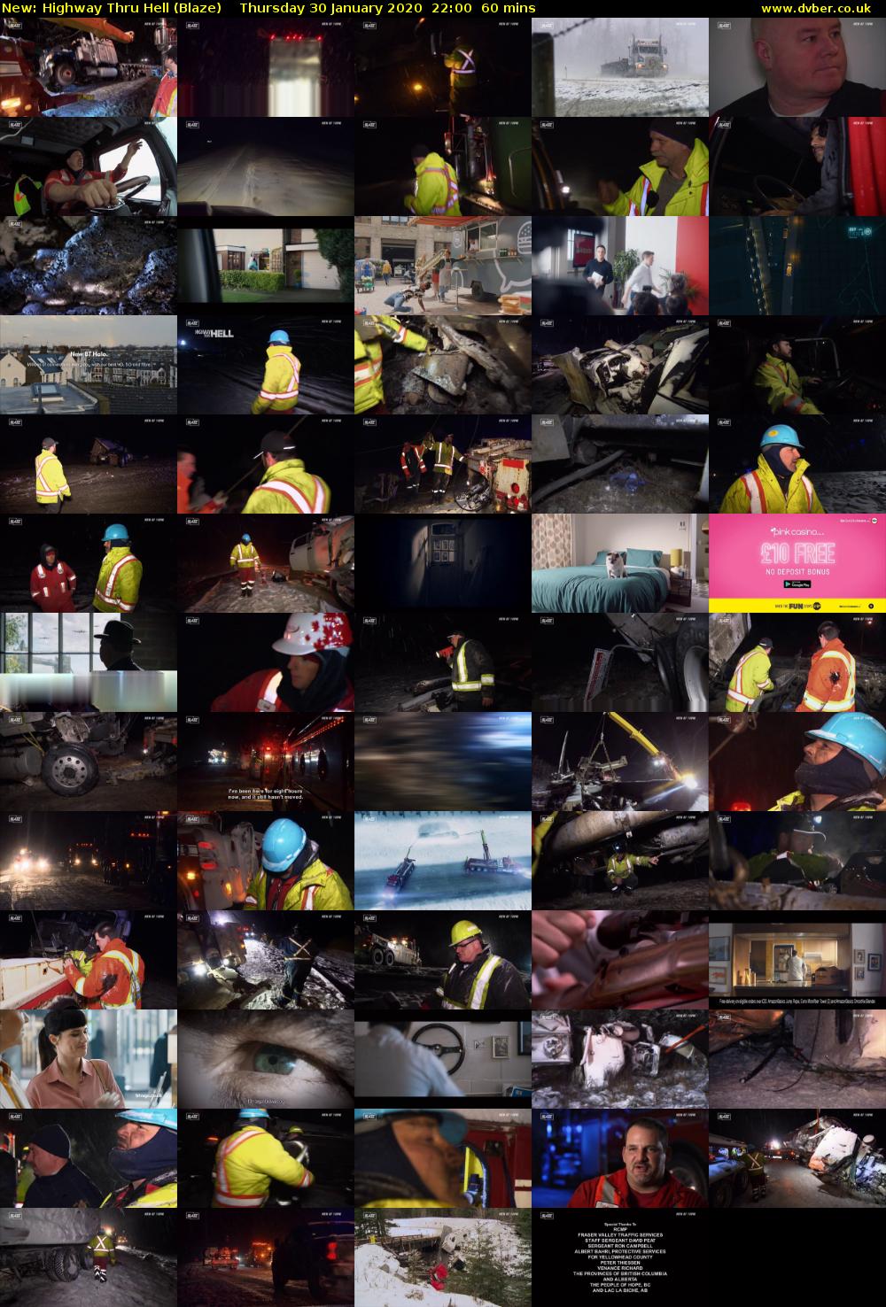 Highway Thru Hell (Blaze) Thursday 30 January 2020 22:00 - 23:00
