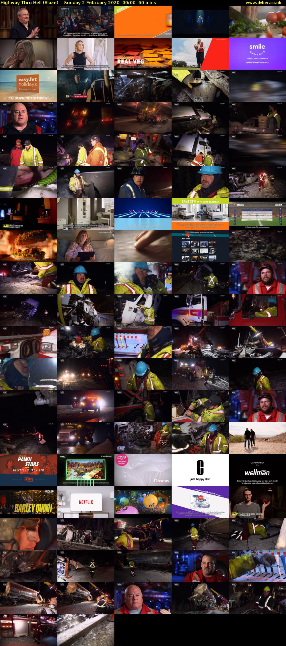 Highway Thru Hell (Blaze) Sunday 2 February 2020 00:00 - 01:00