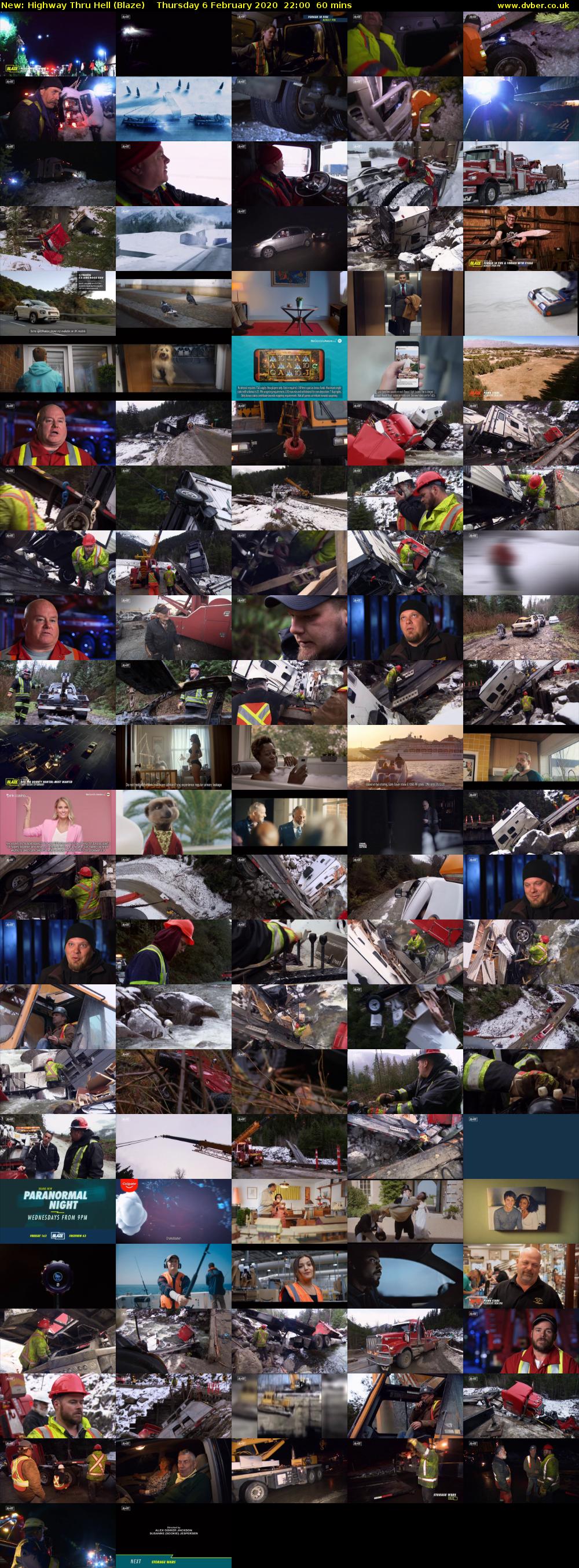 Highway Thru Hell (Blaze) Thursday 6 February 2020 22:00 - 23:00