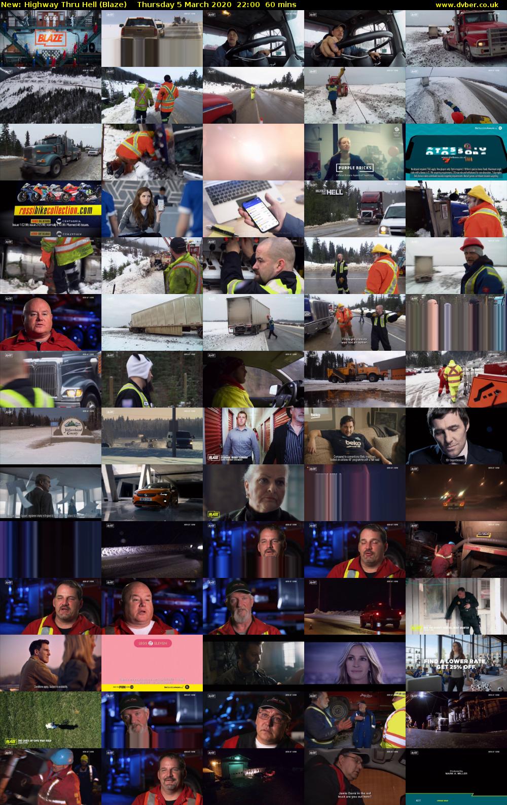 Highway Thru Hell (Blaze) Thursday 5 March 2020 22:00 - 23:00