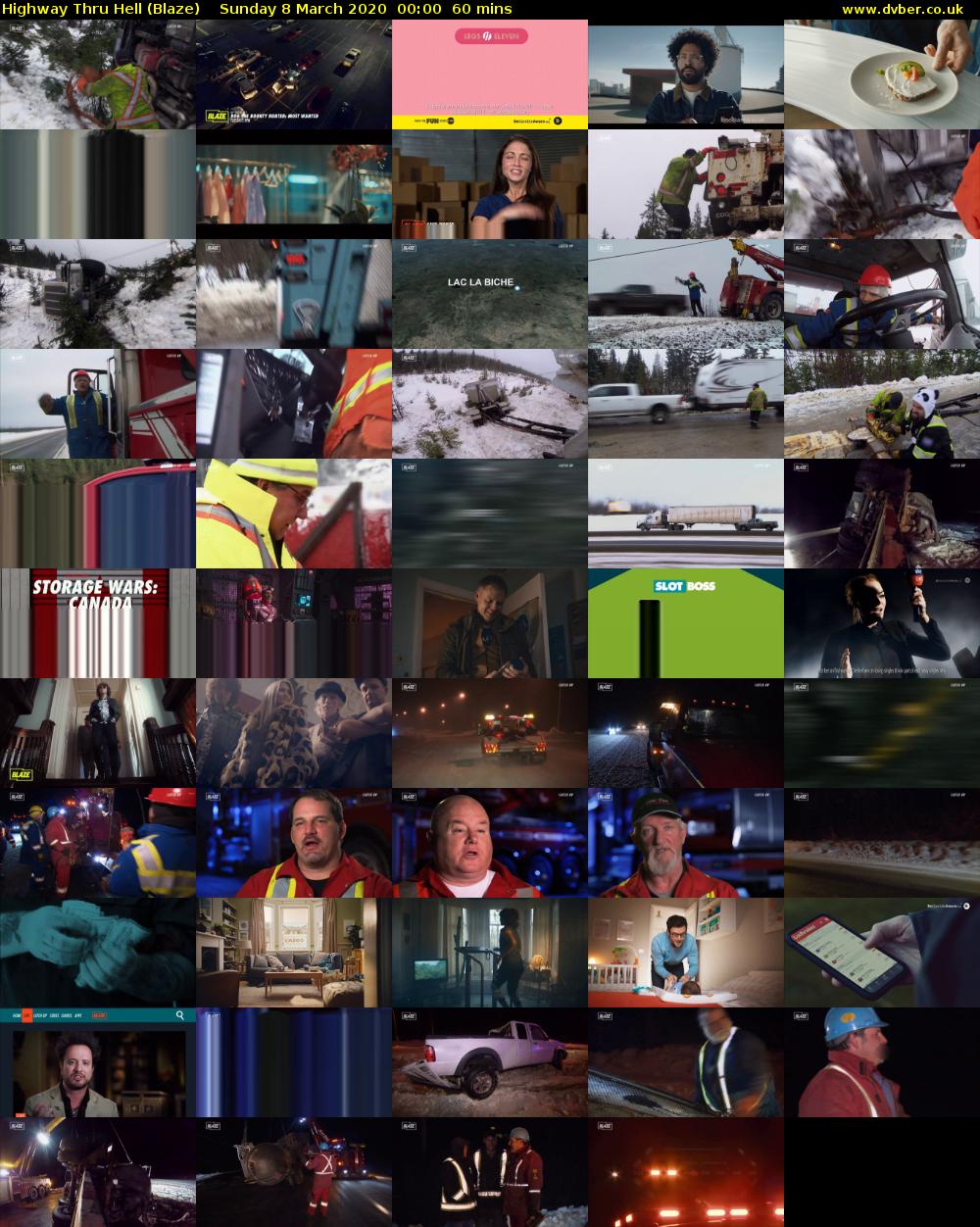Highway Thru Hell (Blaze) Sunday 8 March 2020 00:00 - 01:00