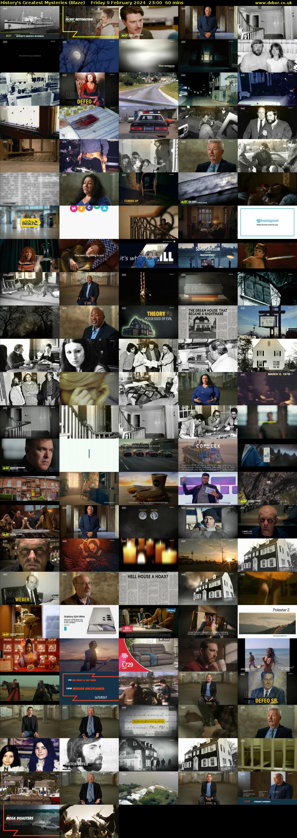 History's Greatest Mysteries (Blaze) Friday 9 February 2024 23:00 - 00:00