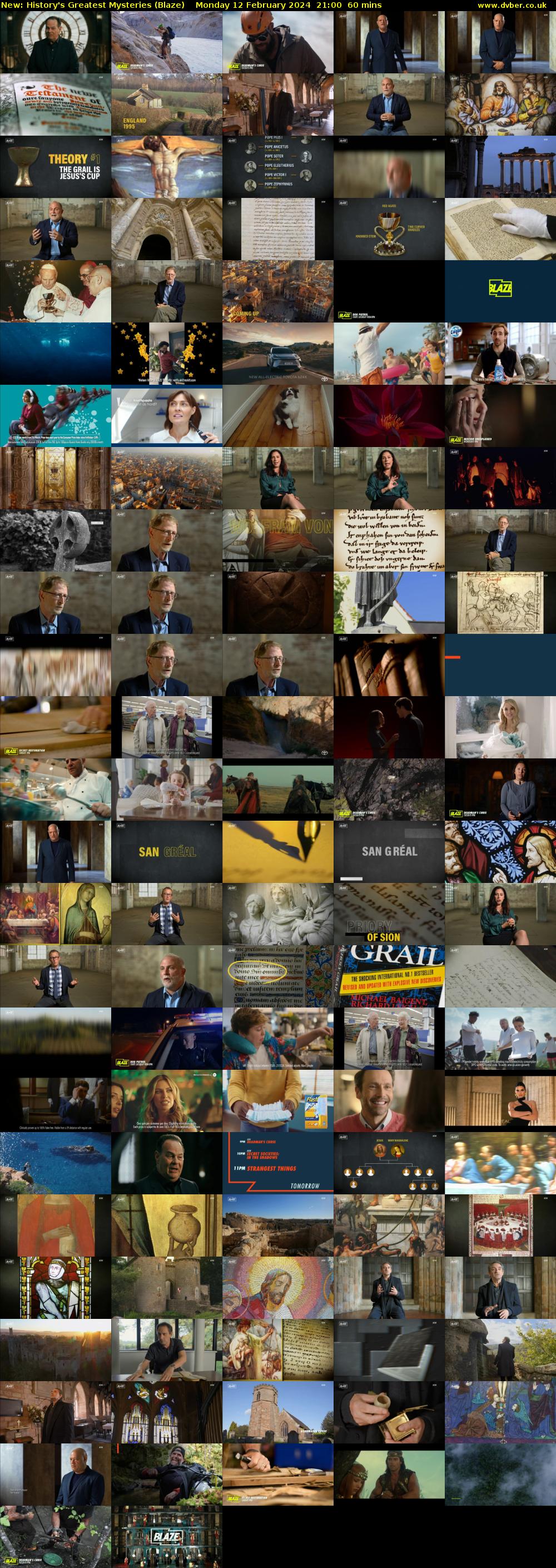 History's Greatest Mysteries (Blaze) Monday 12 February 2024 21:00 - 22:00