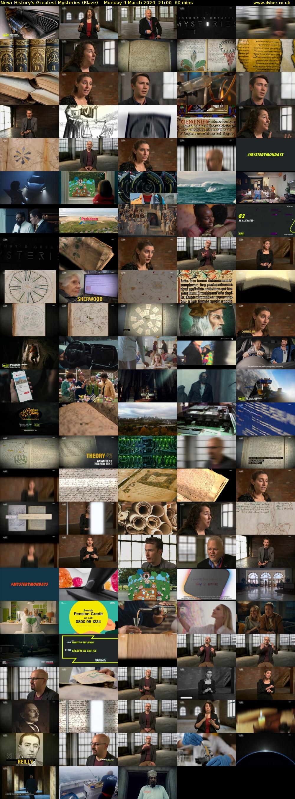 History's Greatest Mysteries (Blaze) Monday 4 March 2024 21:00 - 22:00