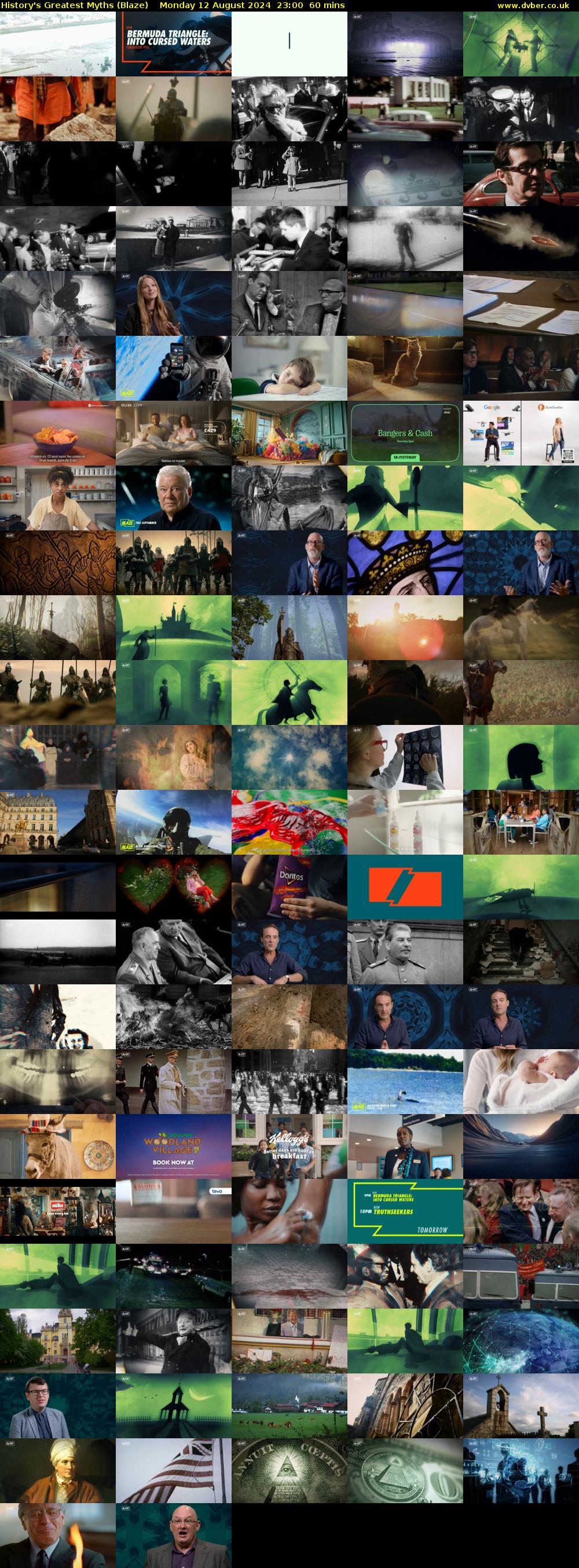 History's Greatest Myths (Blaze) Monday 12 August 2024 23:00 - 00:00