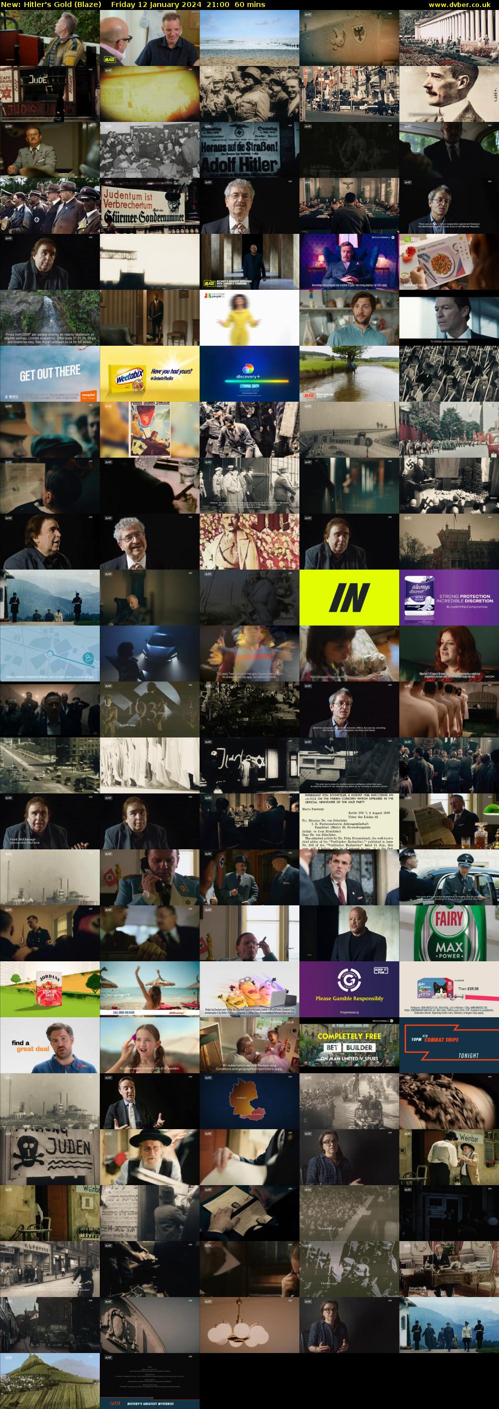 Hitler's Gold (Blaze) Friday 12 January 2024 21:00 - 22:00