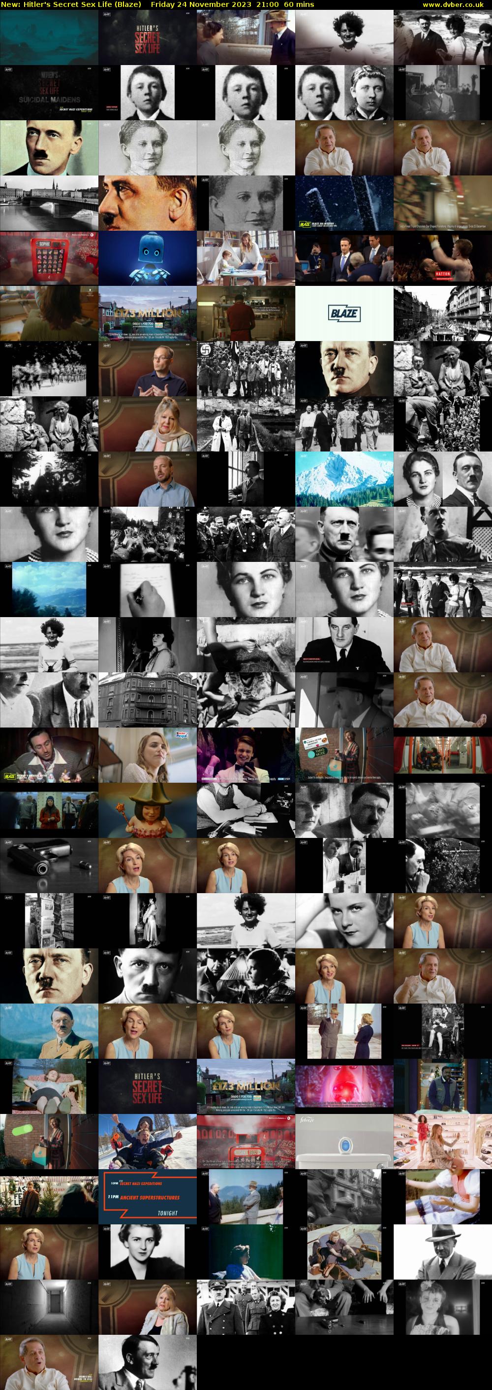 Hitler's Secret Sex Life (Blaze) Friday 24 November 2023 21:00 - 22:00