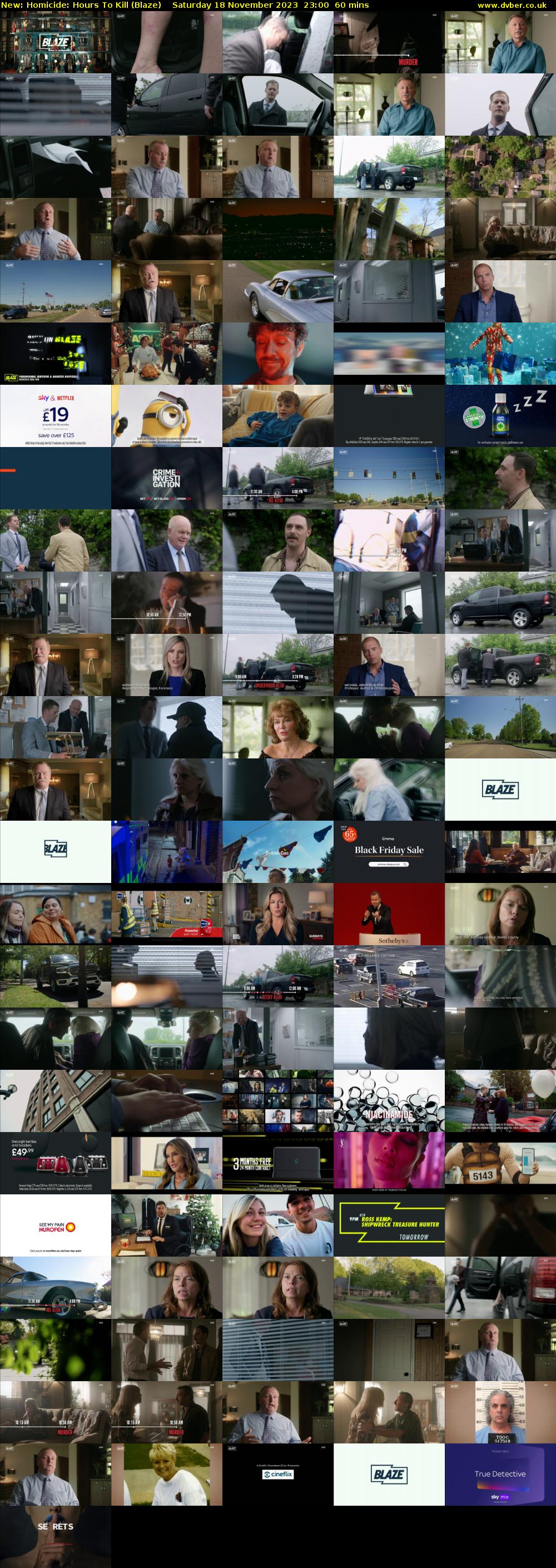 Homicide: Hours To Kill (Blaze) Saturday 18 November 2023 23:00 - 00:00