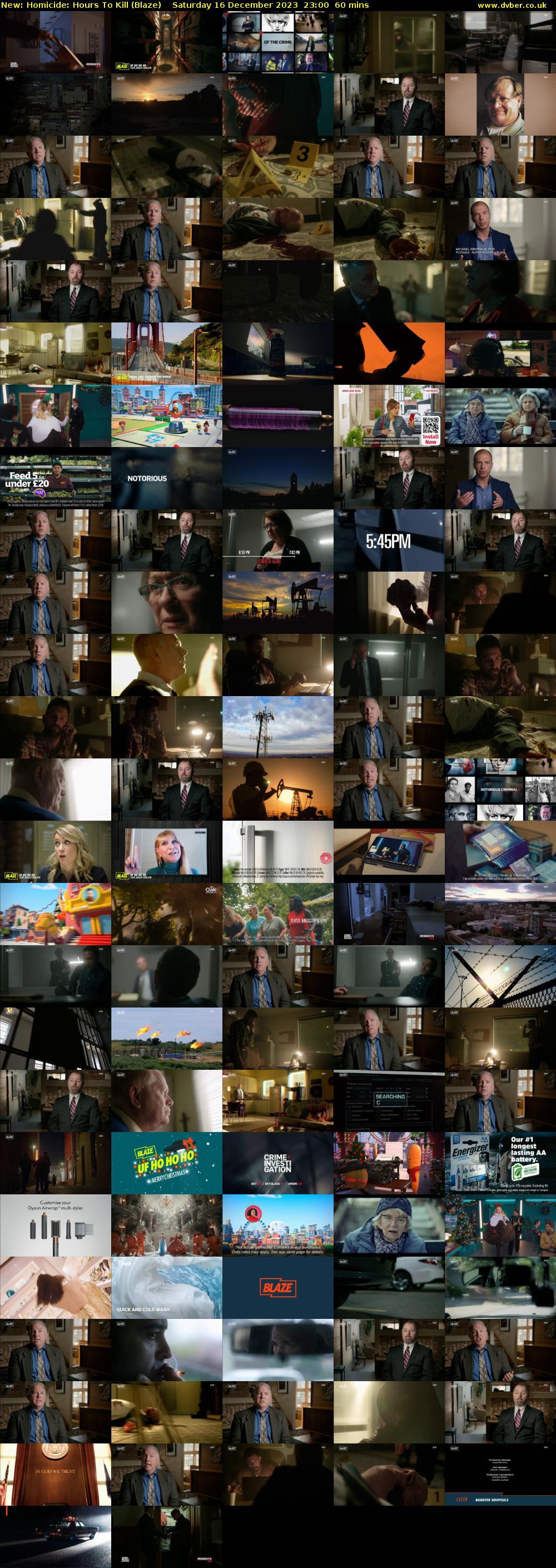 Homicide: Hours To Kill (Blaze) Saturday 16 December 2023 23:00 - 00:00
