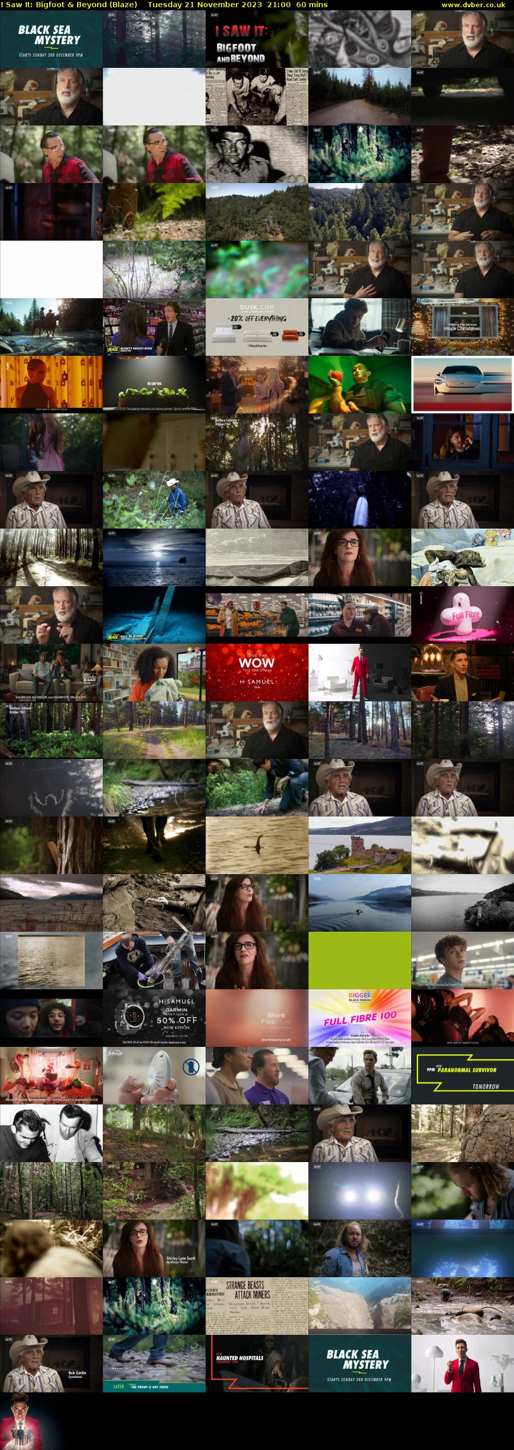 I Saw It: Bigfoot & Beyond (Blaze) Tuesday 21 November 2023 21:00 - 22:00