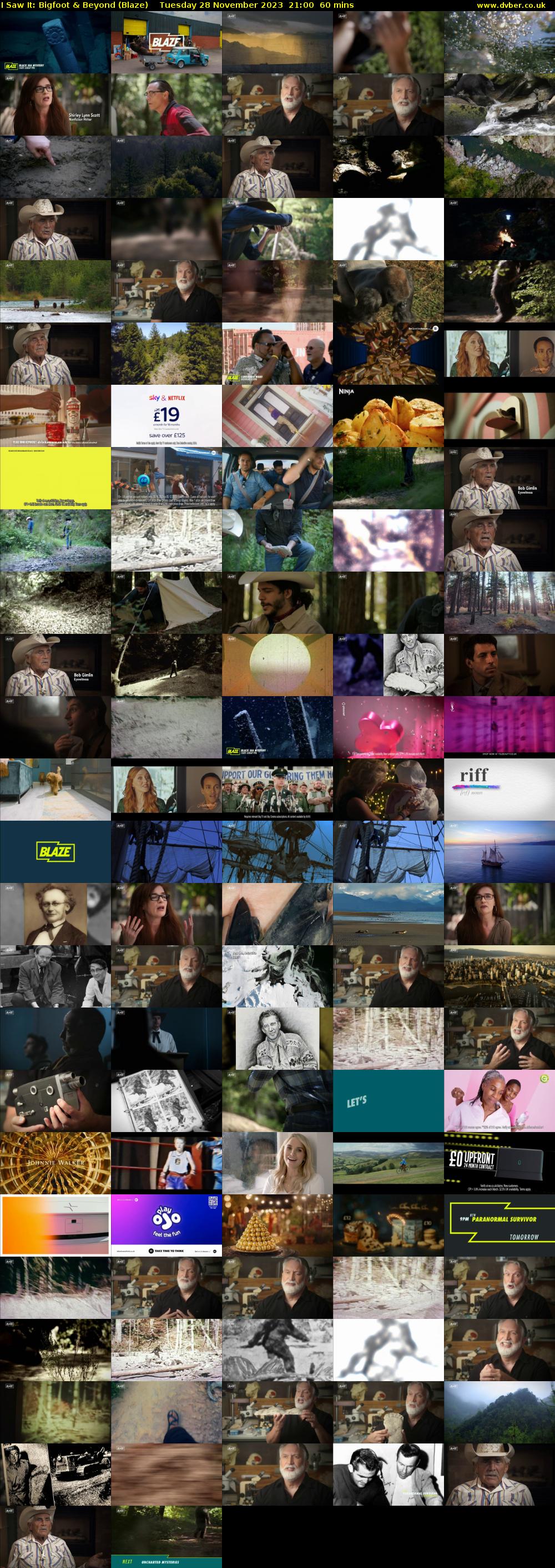 I Saw It: Bigfoot & Beyond (Blaze) Tuesday 28 November 2023 21:00 - 22:00