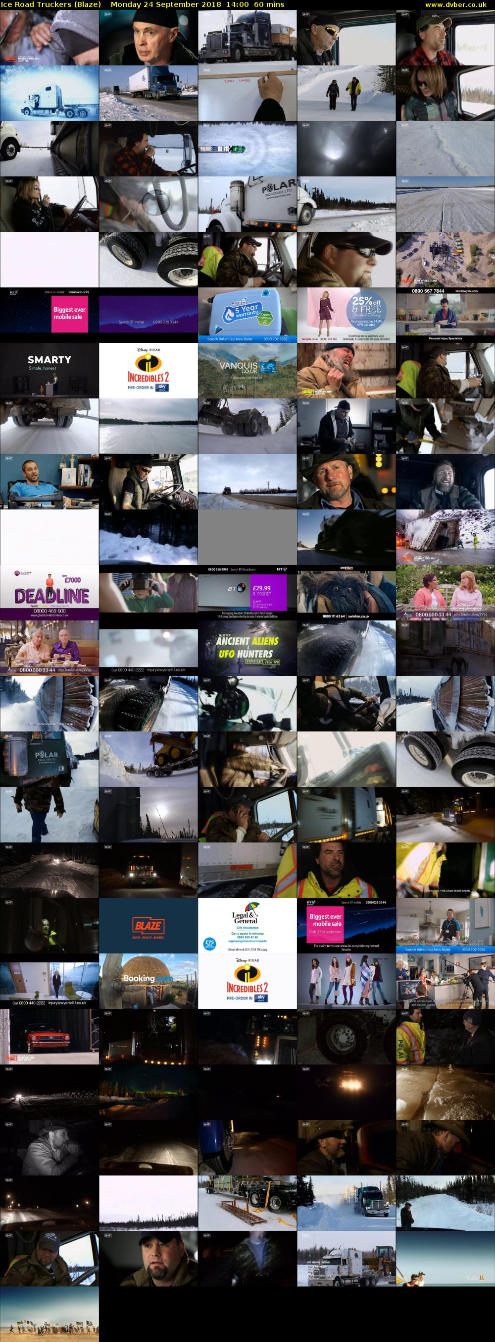 Ice Road Truckers (Blaze) Monday 24 September 2018 14:00 - 15:00