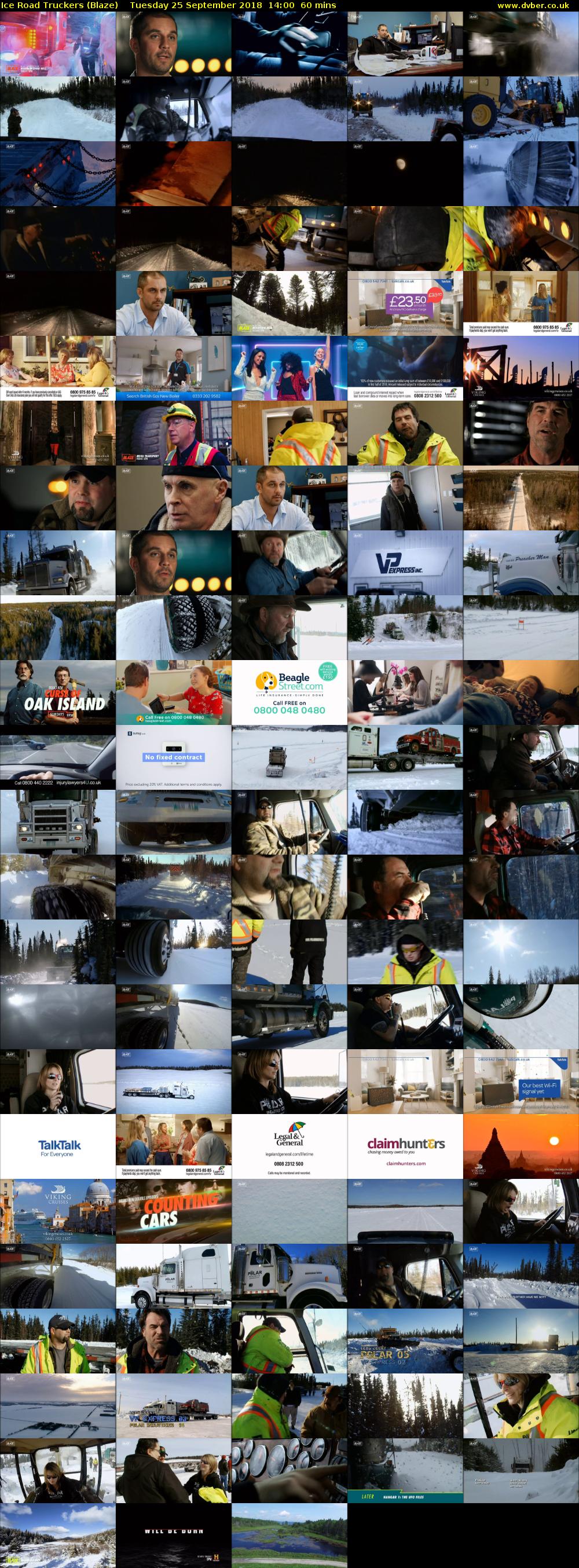 Ice Road Truckers (Blaze) Tuesday 25 September 2018 14:00 - 15:00