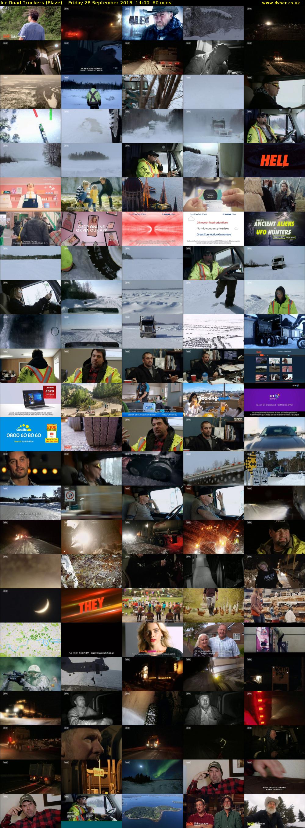Ice Road Truckers (Blaze) Friday 28 September 2018 14:00 - 15:00