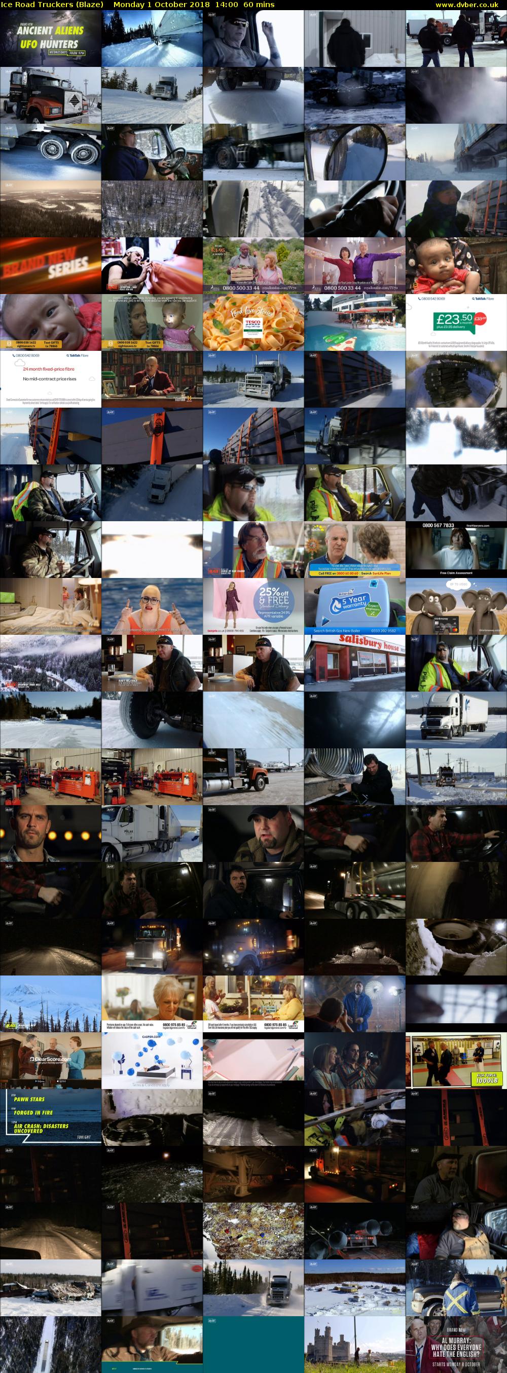 Ice Road Truckers (Blaze) Monday 1 October 2018 14:00 - 15:00