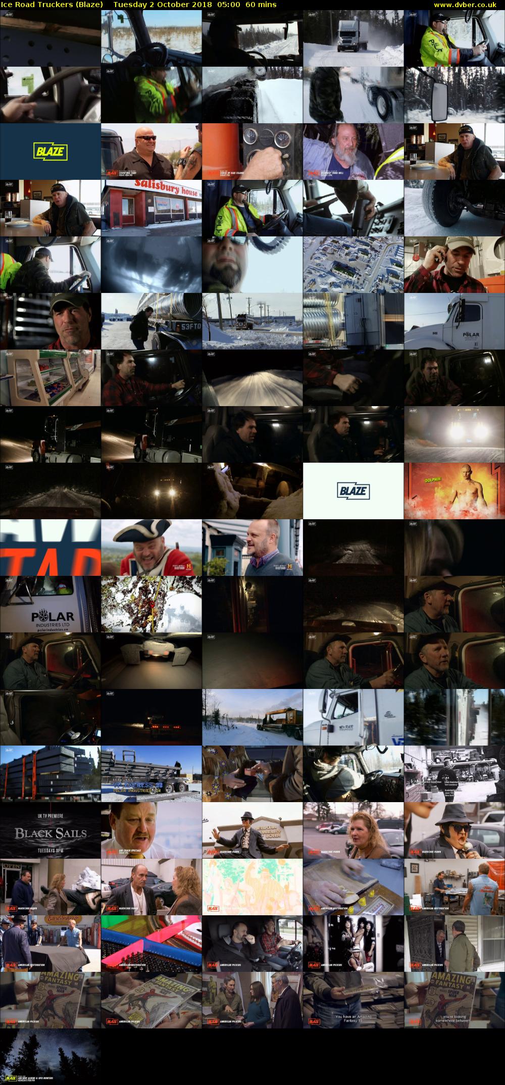 Ice Road Truckers (Blaze) Tuesday 2 October 2018 05:00 - 06:00