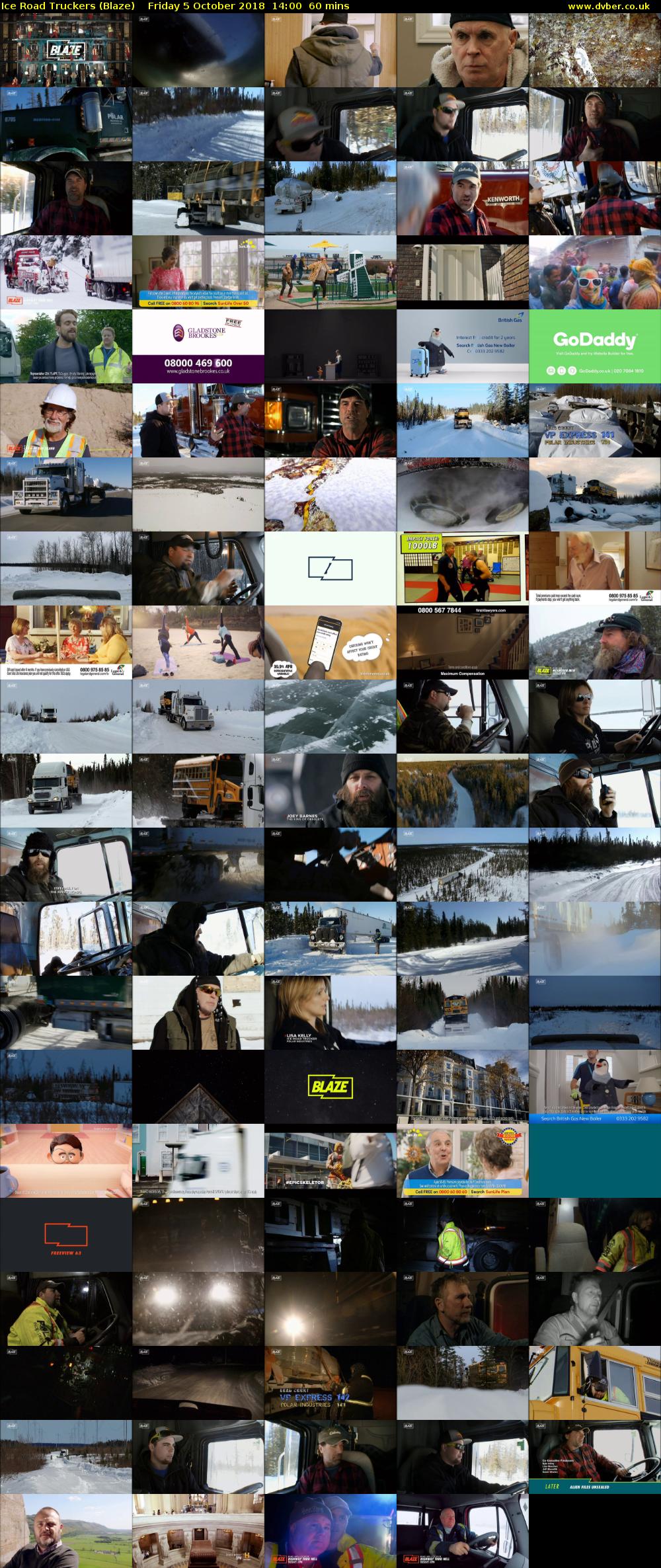 Ice Road Truckers (Blaze) Friday 5 October 2018 14:00 - 15:00