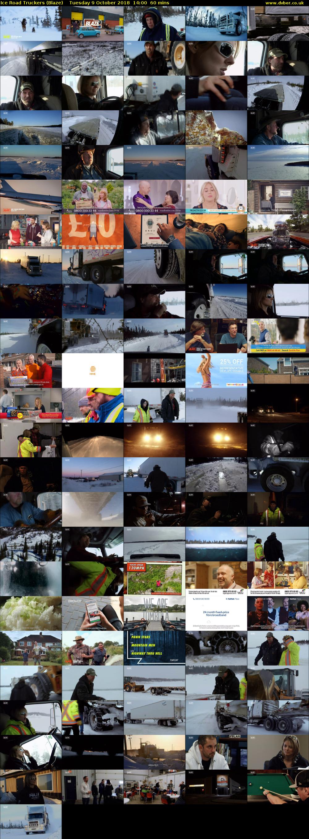 Ice Road Truckers (Blaze) Tuesday 9 October 2018 14:00 - 15:00