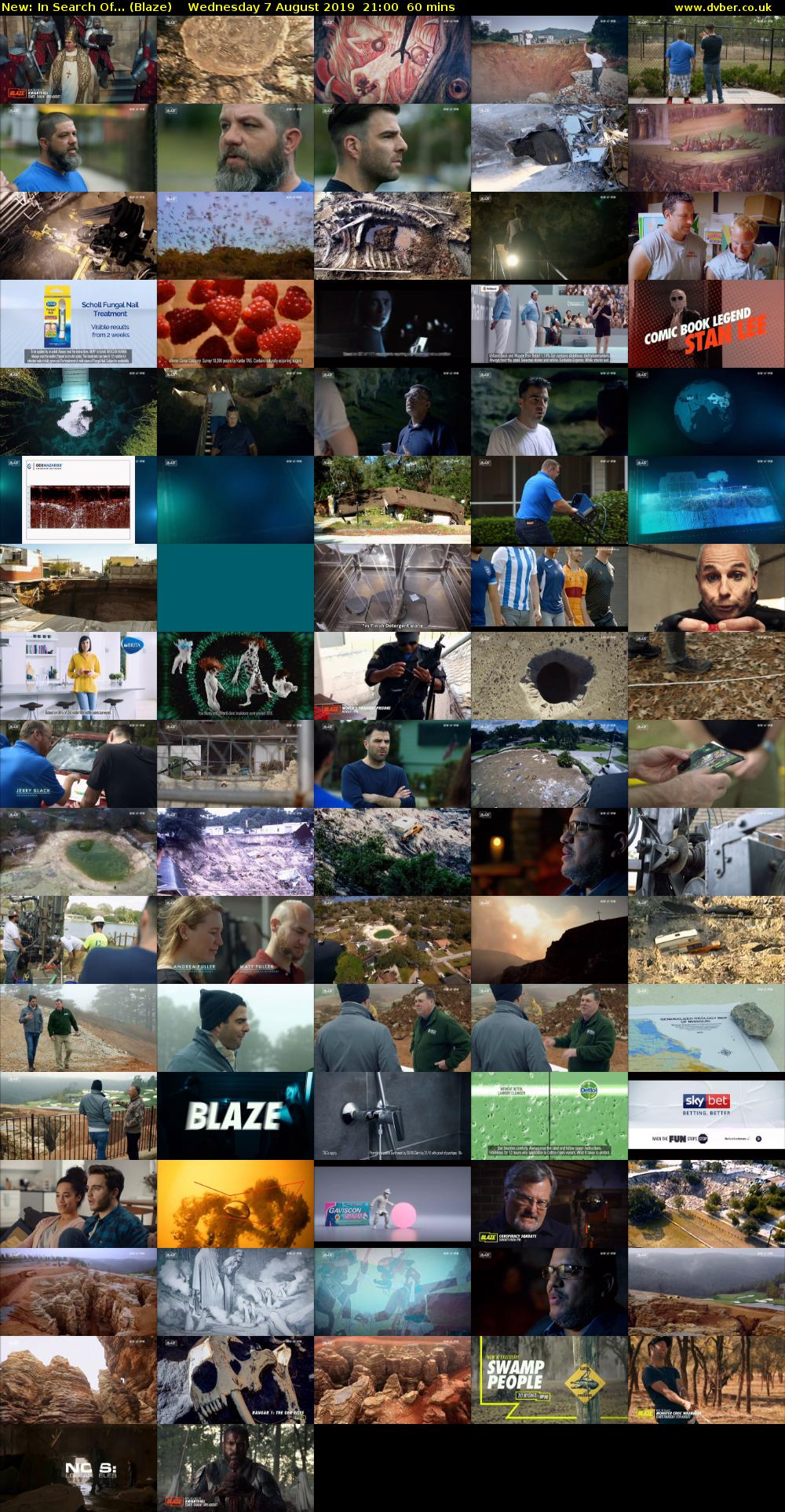 In Search Of... (Blaze) Wednesday 7 August 2019 21:00 - 22:00