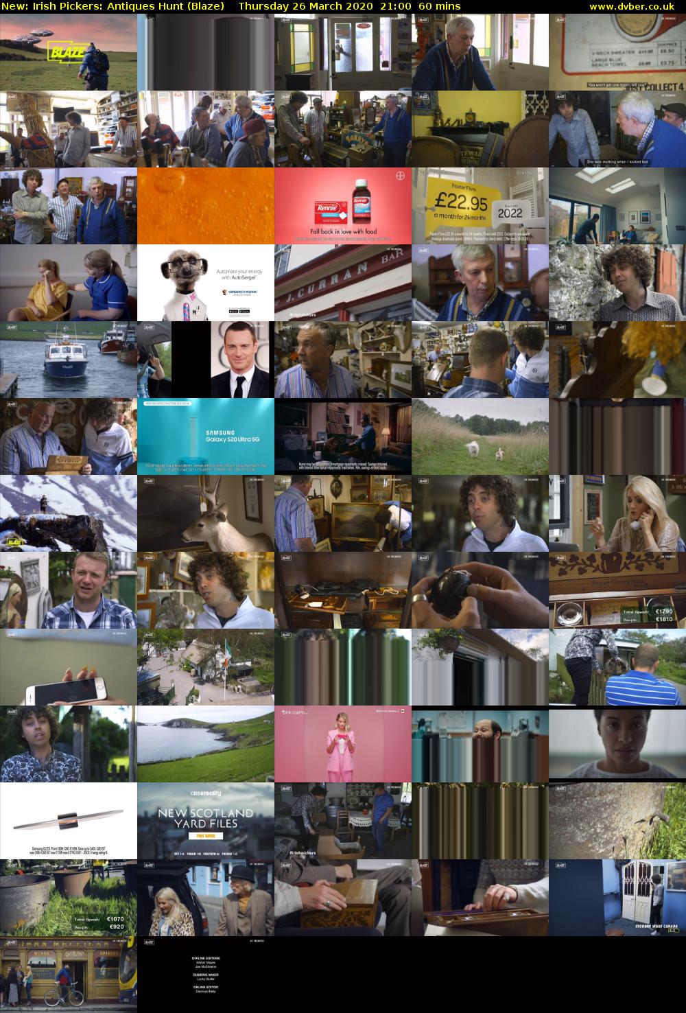 Irish Pickers: Antiques Hunt (Blaze) Thursday 26 March 2020 21:00 - 22:00