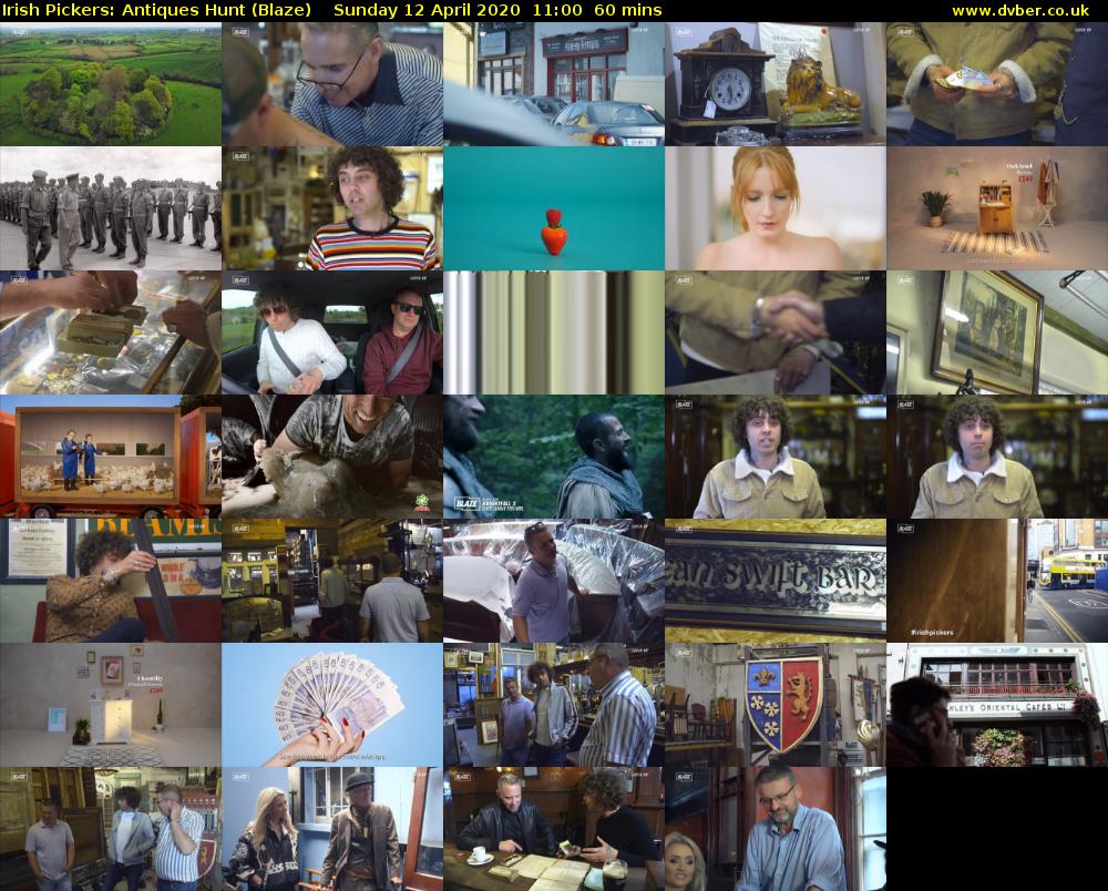 Irish Pickers: Antiques Hunt (Blaze) Sunday 12 April 2020 11:00 - 12:00