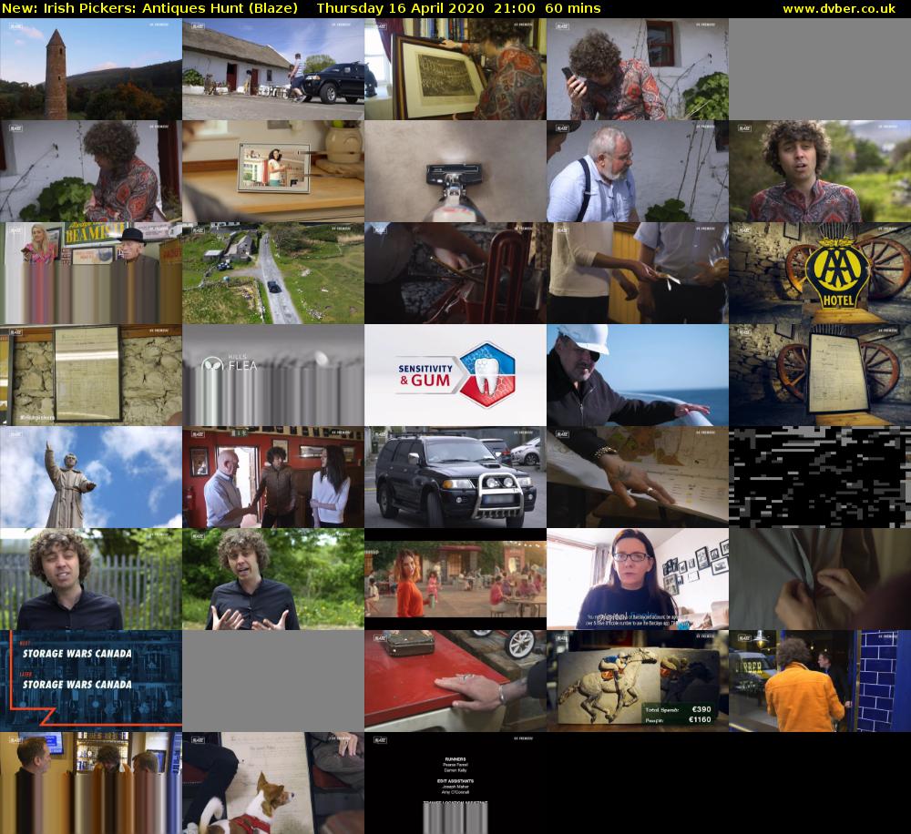 Irish Pickers: Antiques Hunt (Blaze) Thursday 16 April 2020 21:00 - 22:00