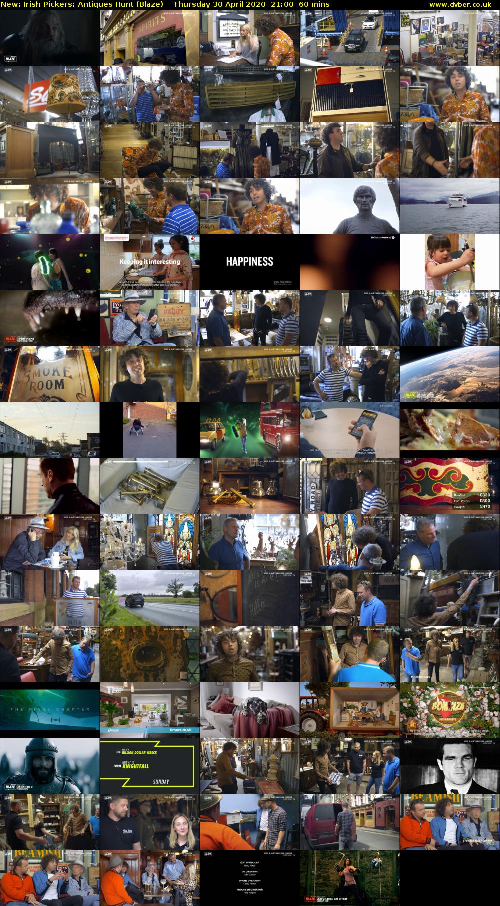 Irish Pickers: Antiques Hunt (Blaze) Thursday 30 April 2020 21:00 - 22:00