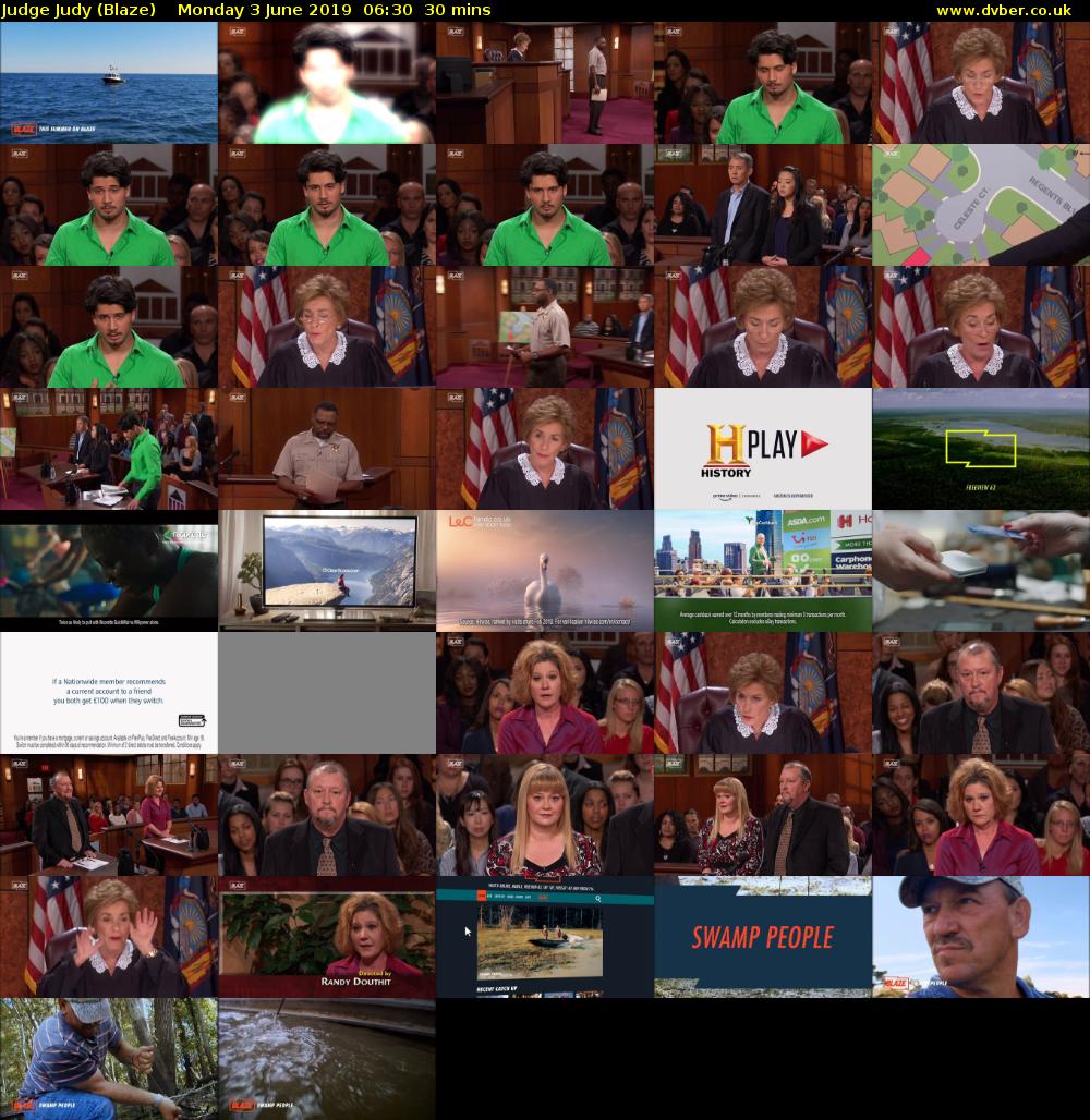 Judge Judy (Blaze) Monday 3 June 2019 06:30 - 07:00