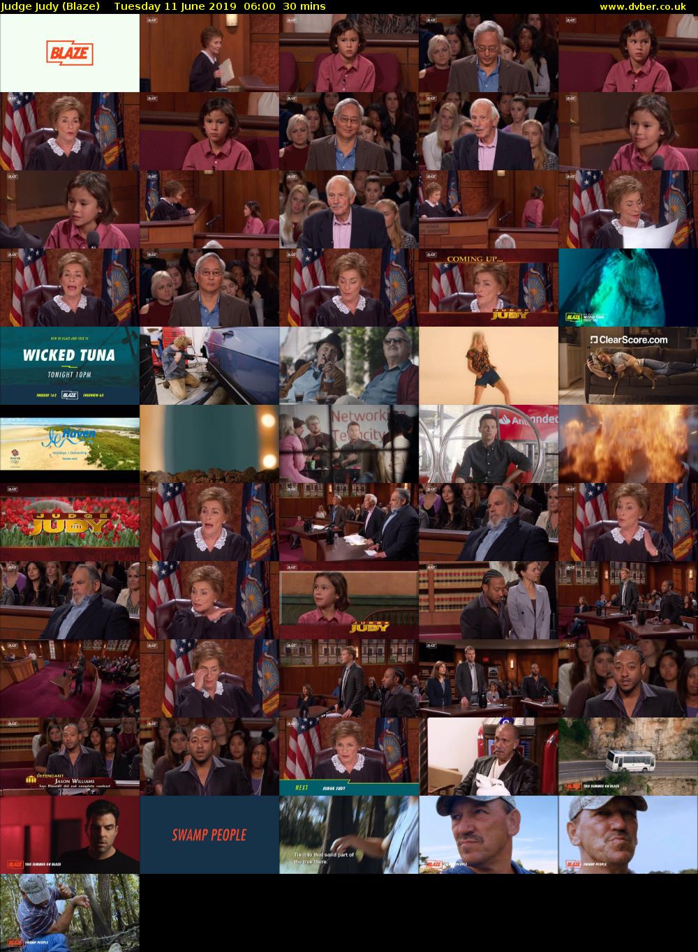 Judge Judy (Blaze) Tuesday 11 June 2019 06:00 - 06:30