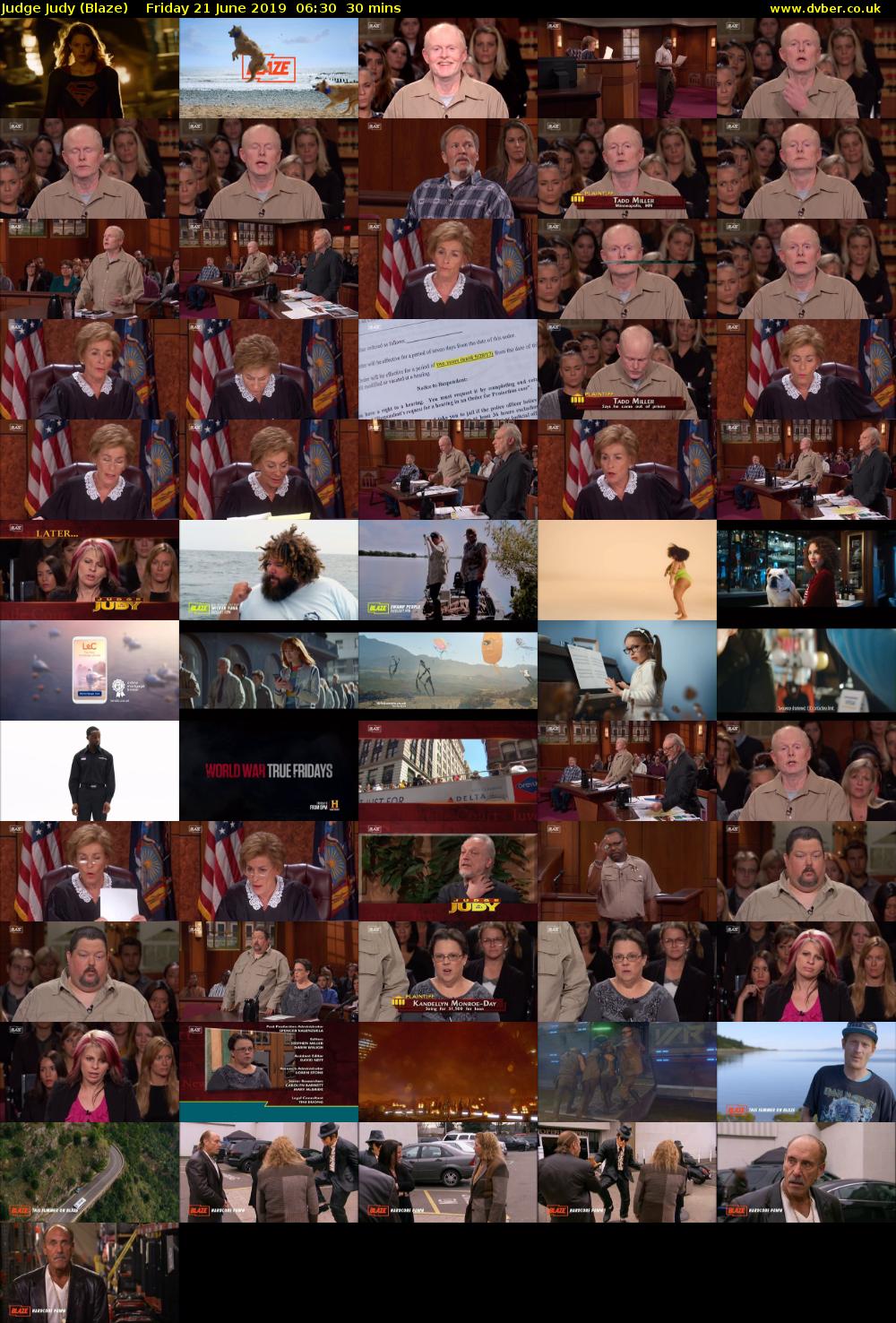 Judge Judy (Blaze) Friday 21 June 2019 06:30 - 07:00