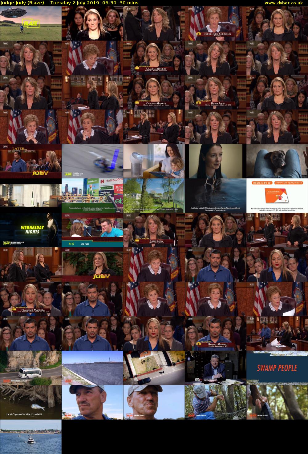 Judge Judy (Blaze) Tuesday 2 July 2019 06:30 - 07:00