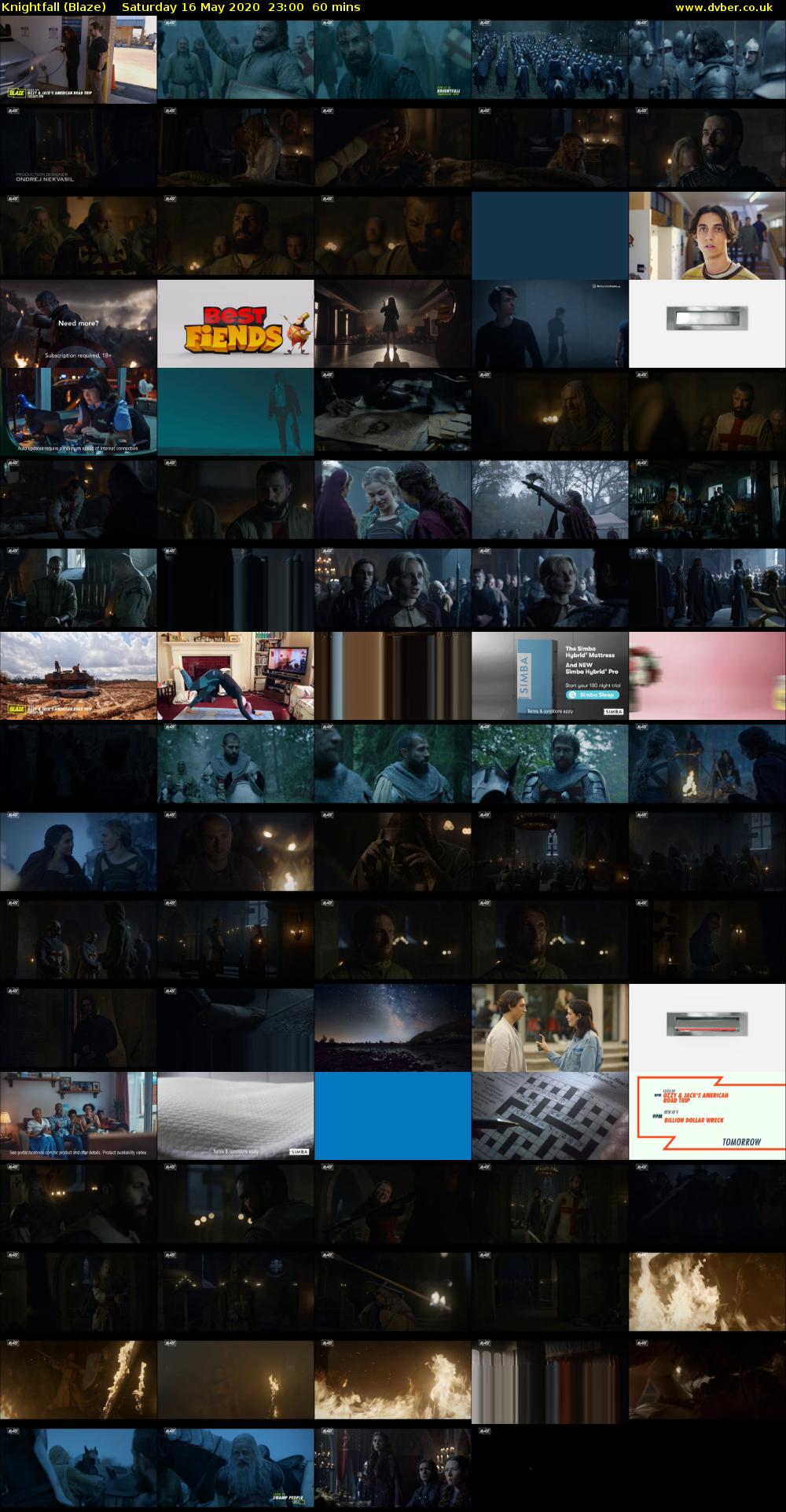 Knightfall (Blaze) Saturday 16 May 2020 23:00 - 00:00