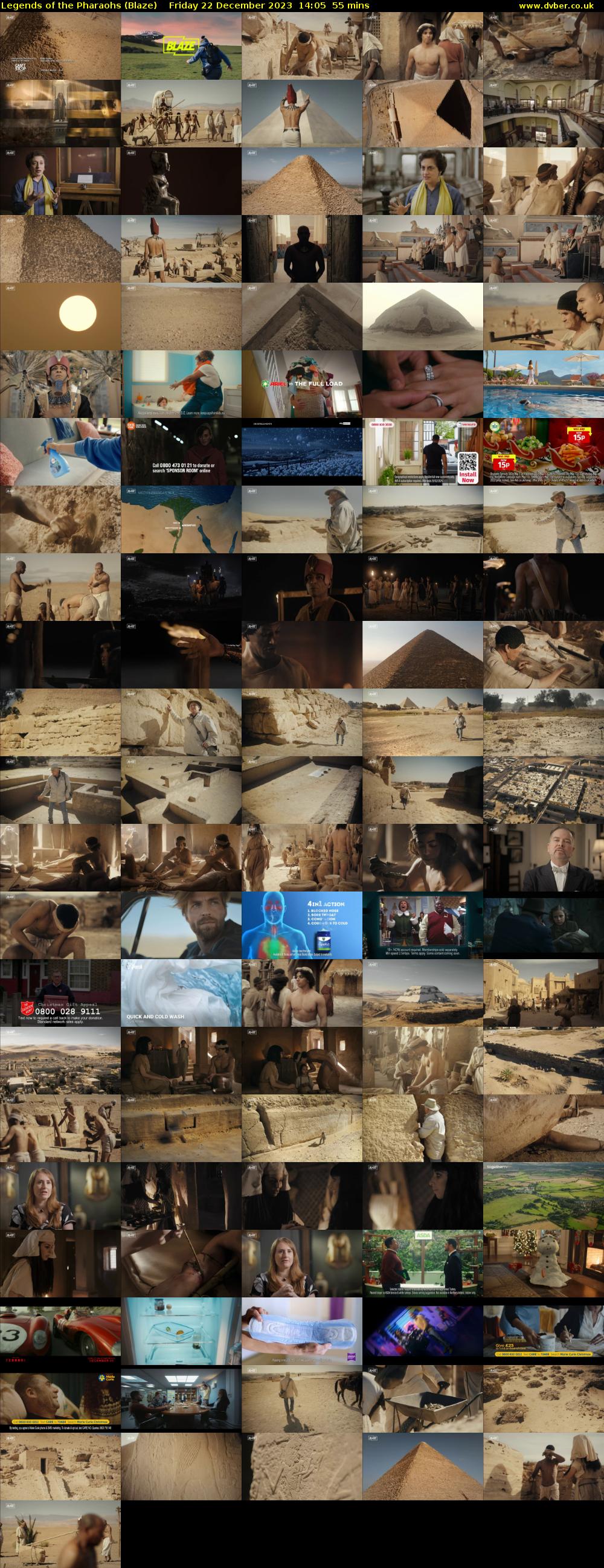 Legends of the Pharaohs (Blaze) Friday 22 December 2023 14:05 - 15:00