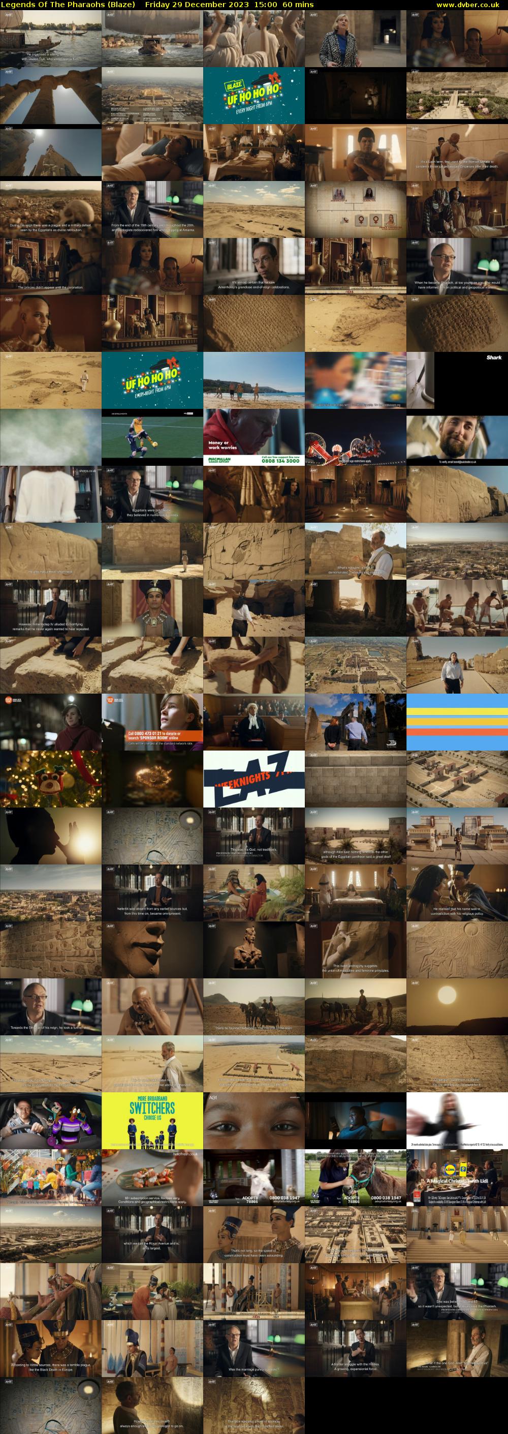 Legends of the Pharaohs (Blaze) Friday 29 December 2023 15:00 - 16:00