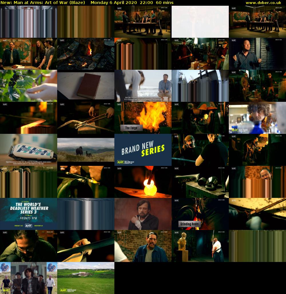 Man at Arms: Art of War (Blaze) Monday 6 April 2020 22:00 - 23:00