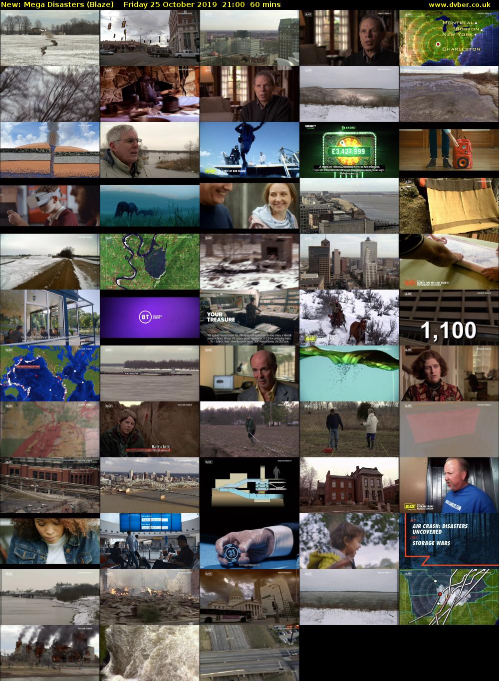 Mega Disasters (Blaze) Friday 25 October 2019 21:00 - 22:00