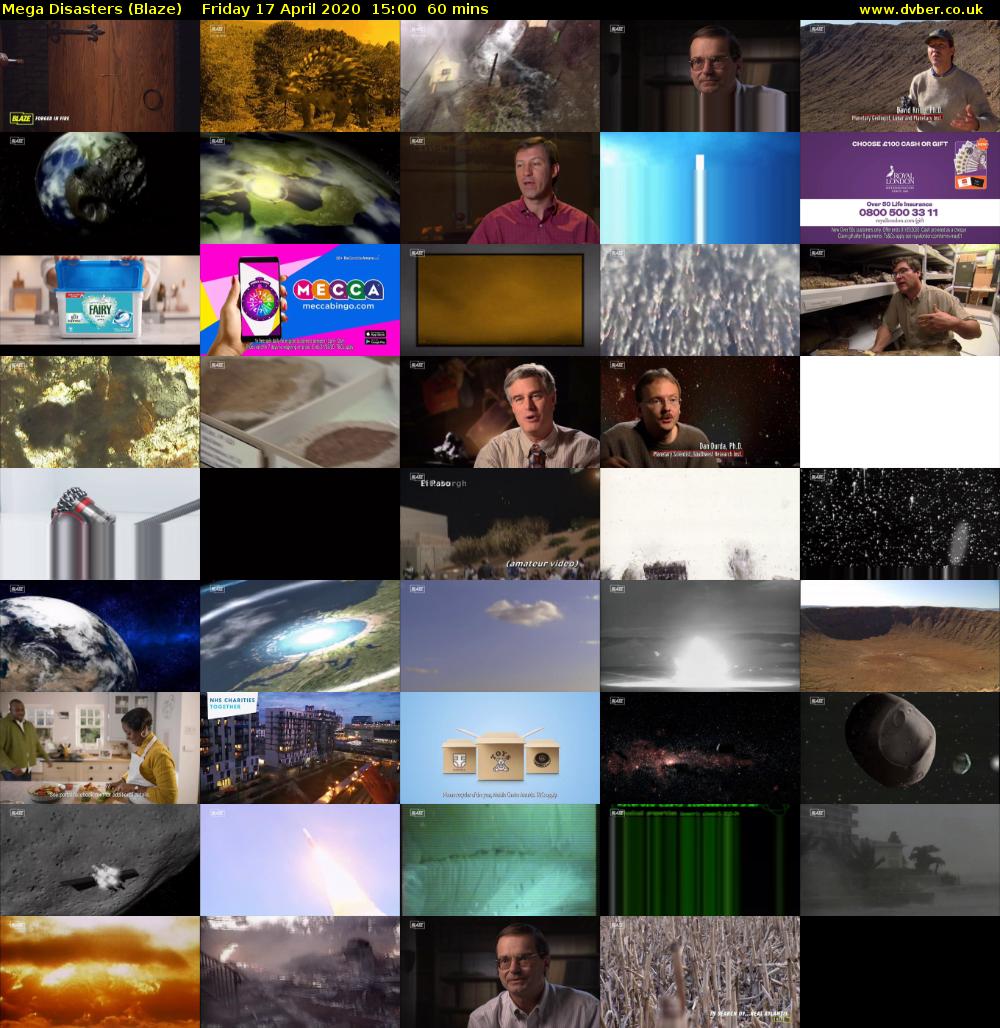 Mega Disasters (Blaze) Friday 17 April 2020 15:00 - 16:00