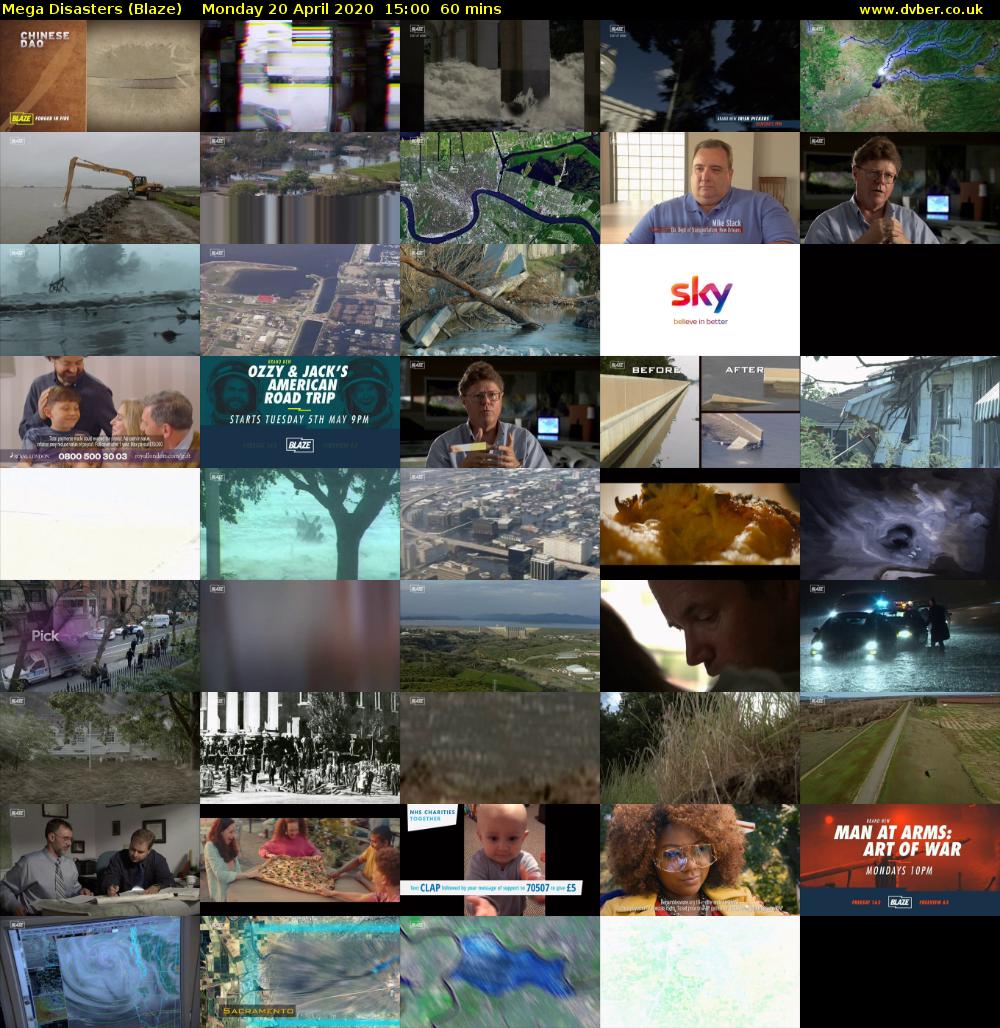 Mega Disasters (Blaze) Monday 20 April 2020 15:00 - 16:00