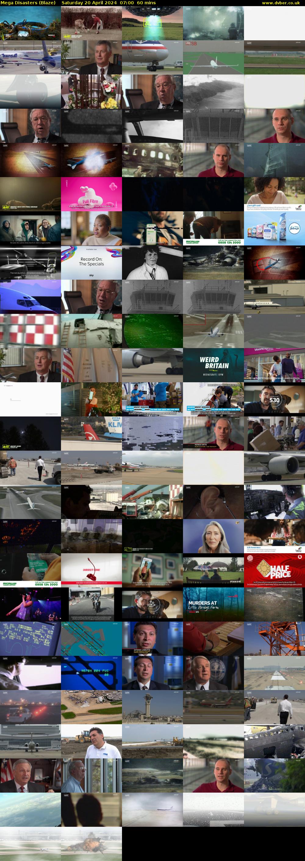 Mega Disasters (Blaze) Saturday 20 April 2024 07:00 - 08:00